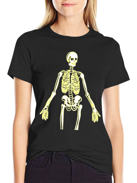 Skeleton Graphic Tee - Halloween Style