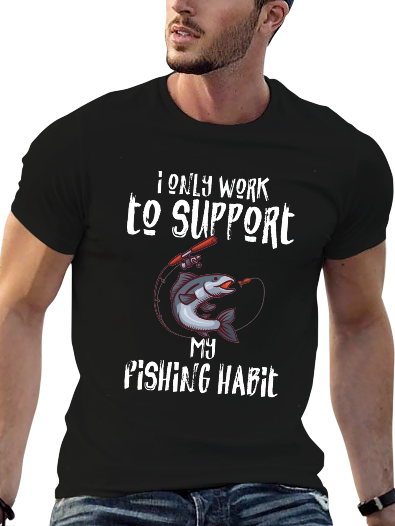 Fishing Habit T-Shirt - Funny Angler Tee