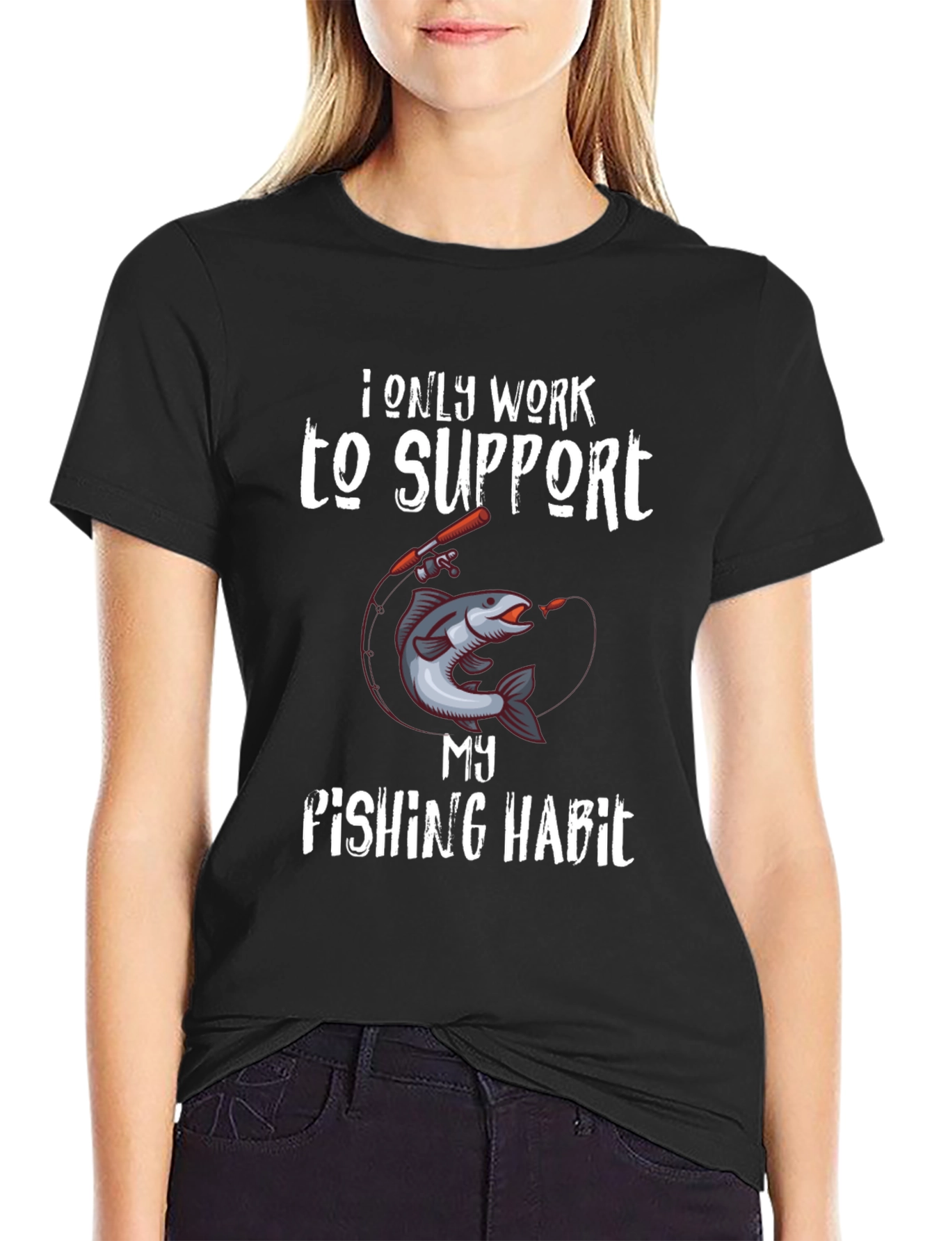 Fishing Habit T-Shirt - Funny Angler Tee