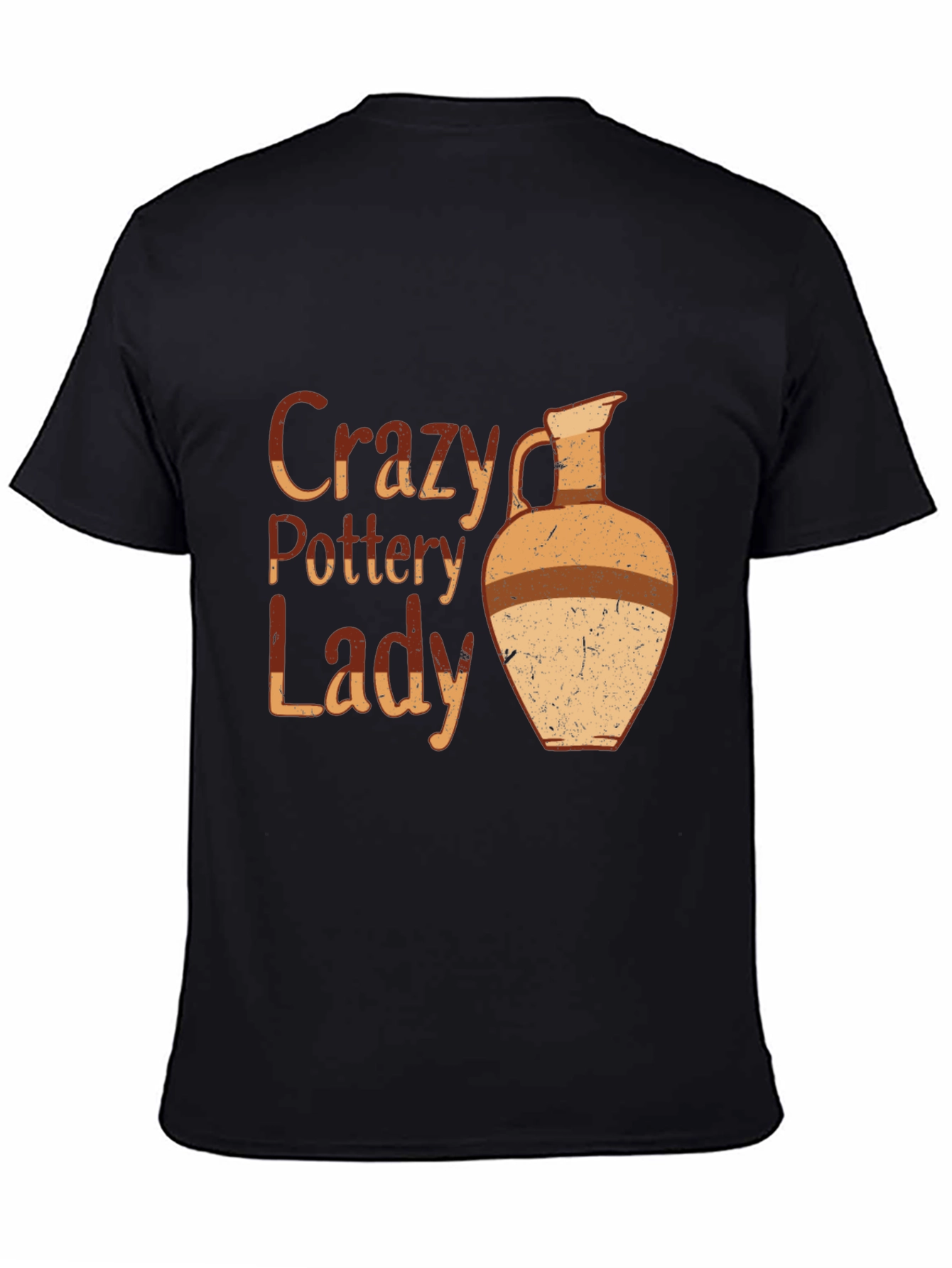 Crazy Pottery Lady Graphic T-Shirt