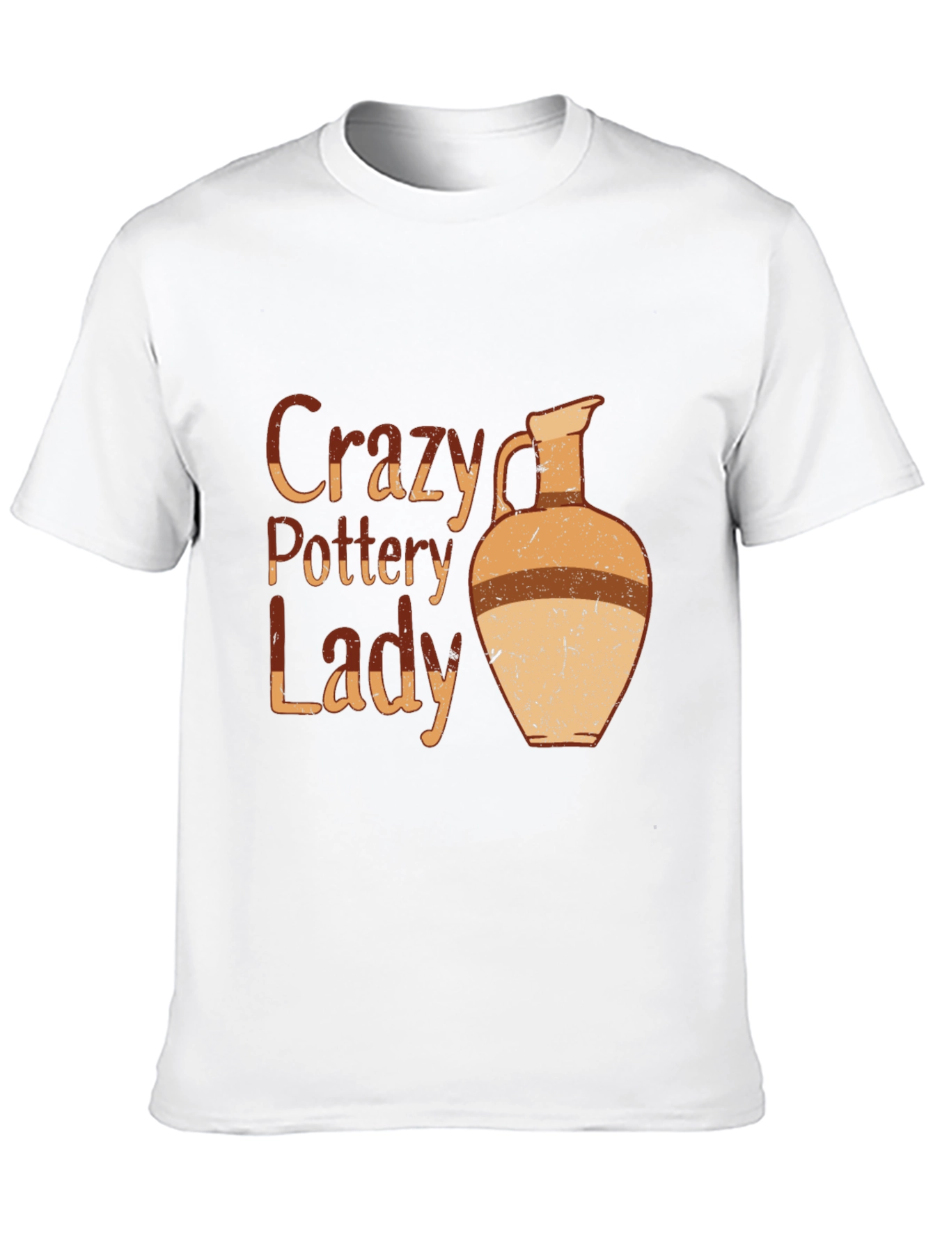 Crazy Pottery Lady Graphic T-Shirt