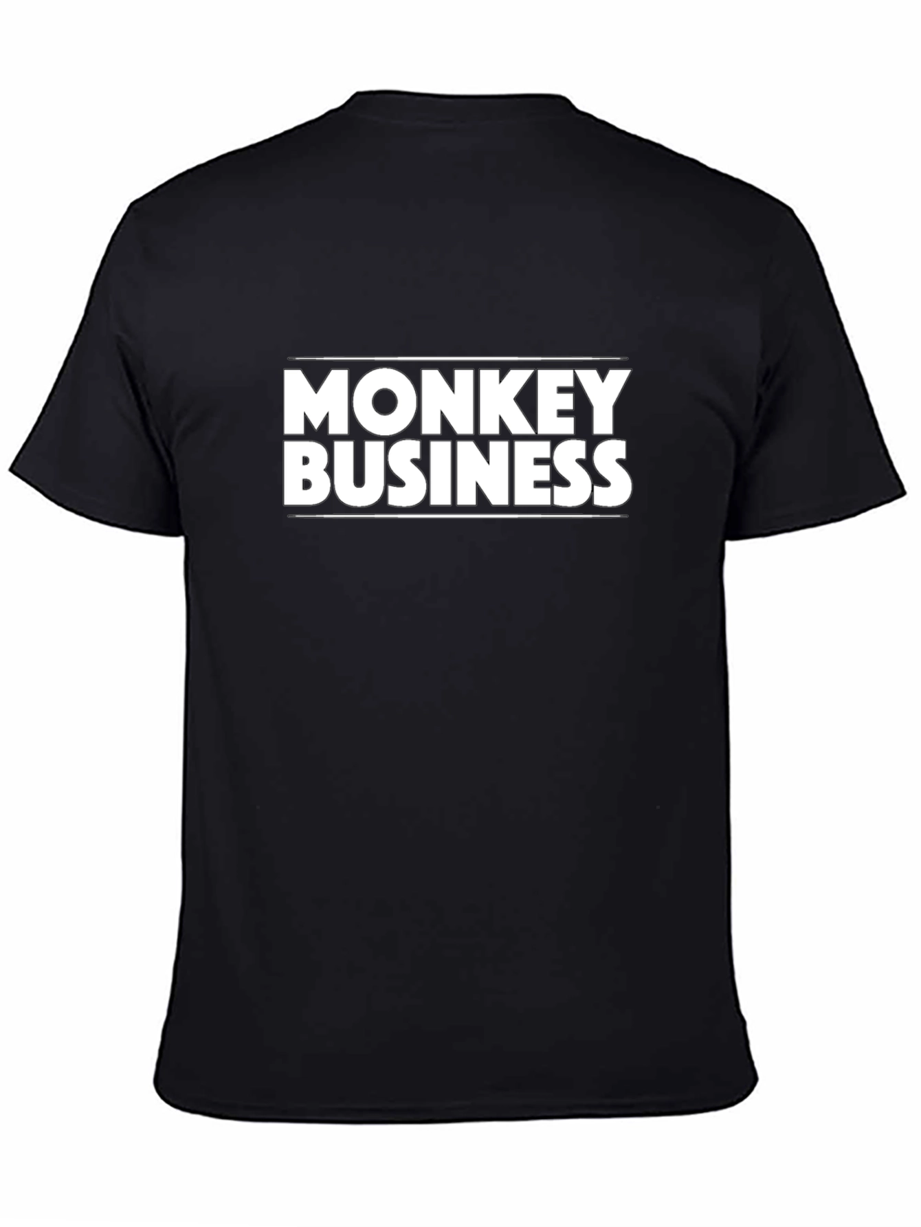 Monkey Business Black Graphic Tee