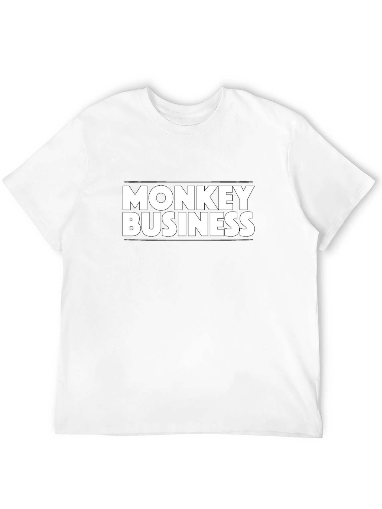 Monkey Business Black Graphic Tee
