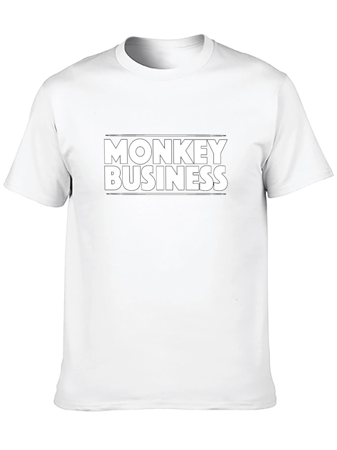 Monkey Business Black Graphic Tee