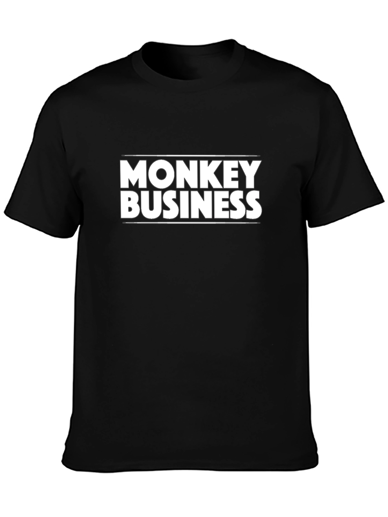 Monkey Business Black Graphic Tee
