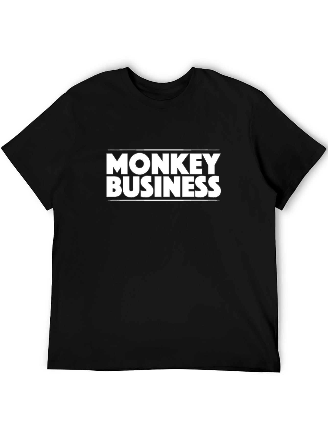 Monkey Business Black Graphic Tee