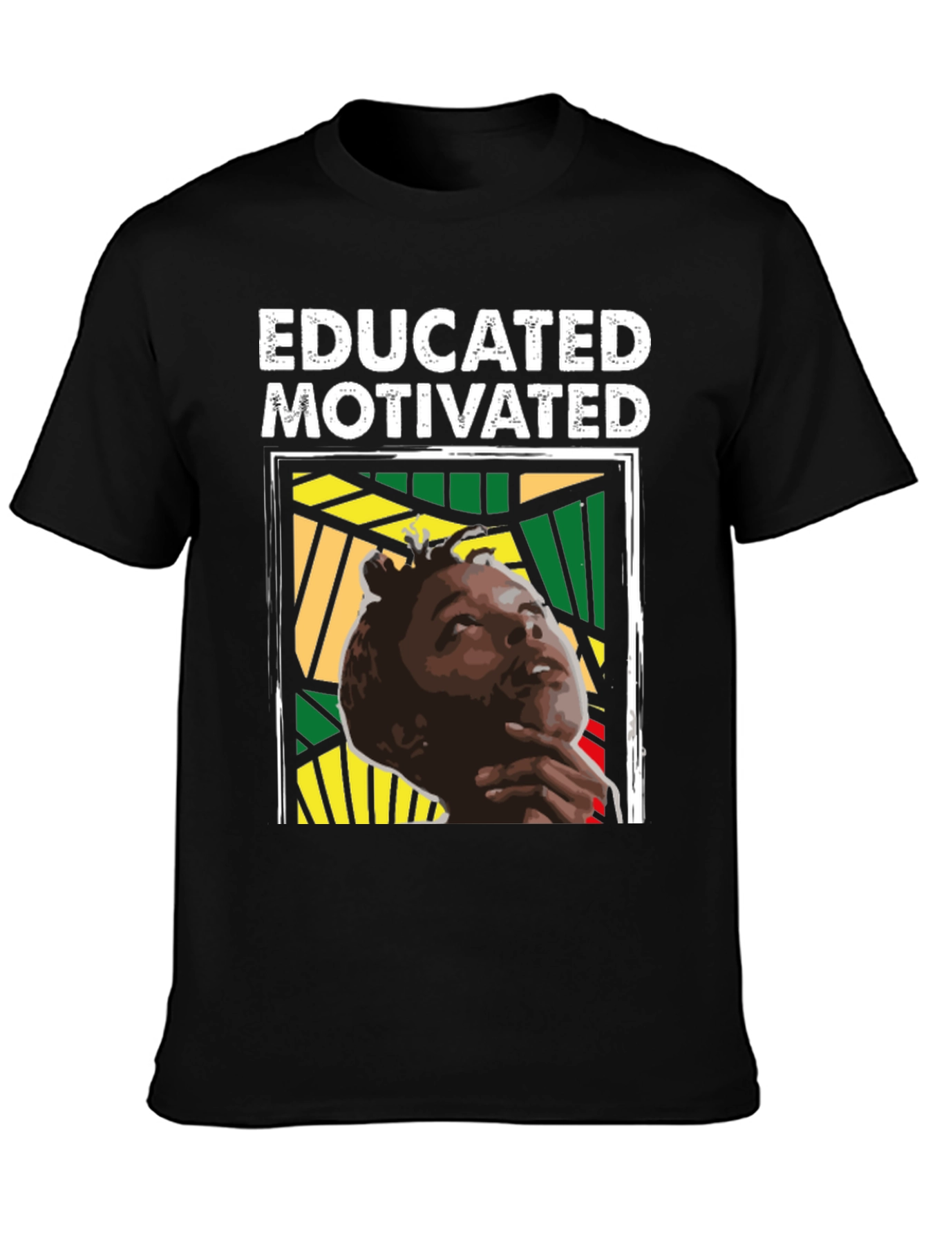 Educated Motivated Graphic Tee - Black