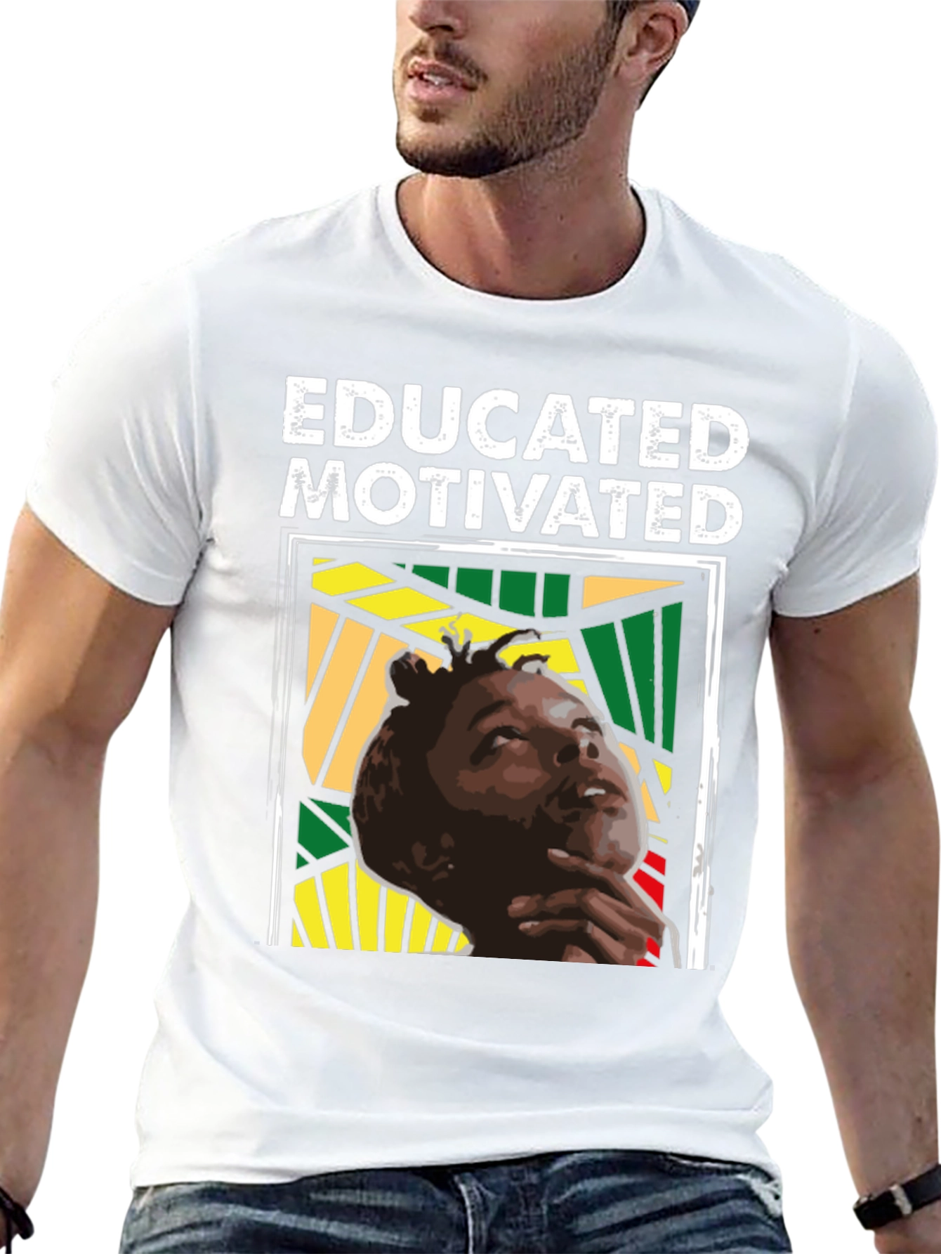 Educated Motivated Graphic Tee - Black