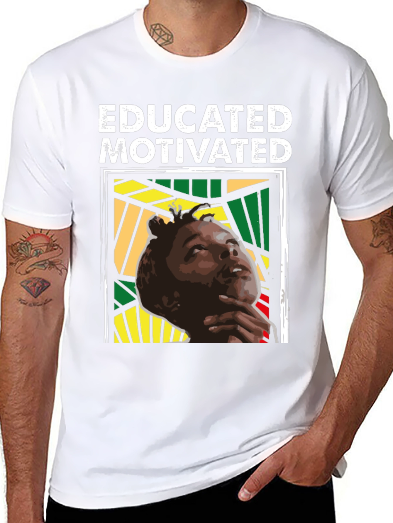 Educated Motivated Graphic Tee - Black