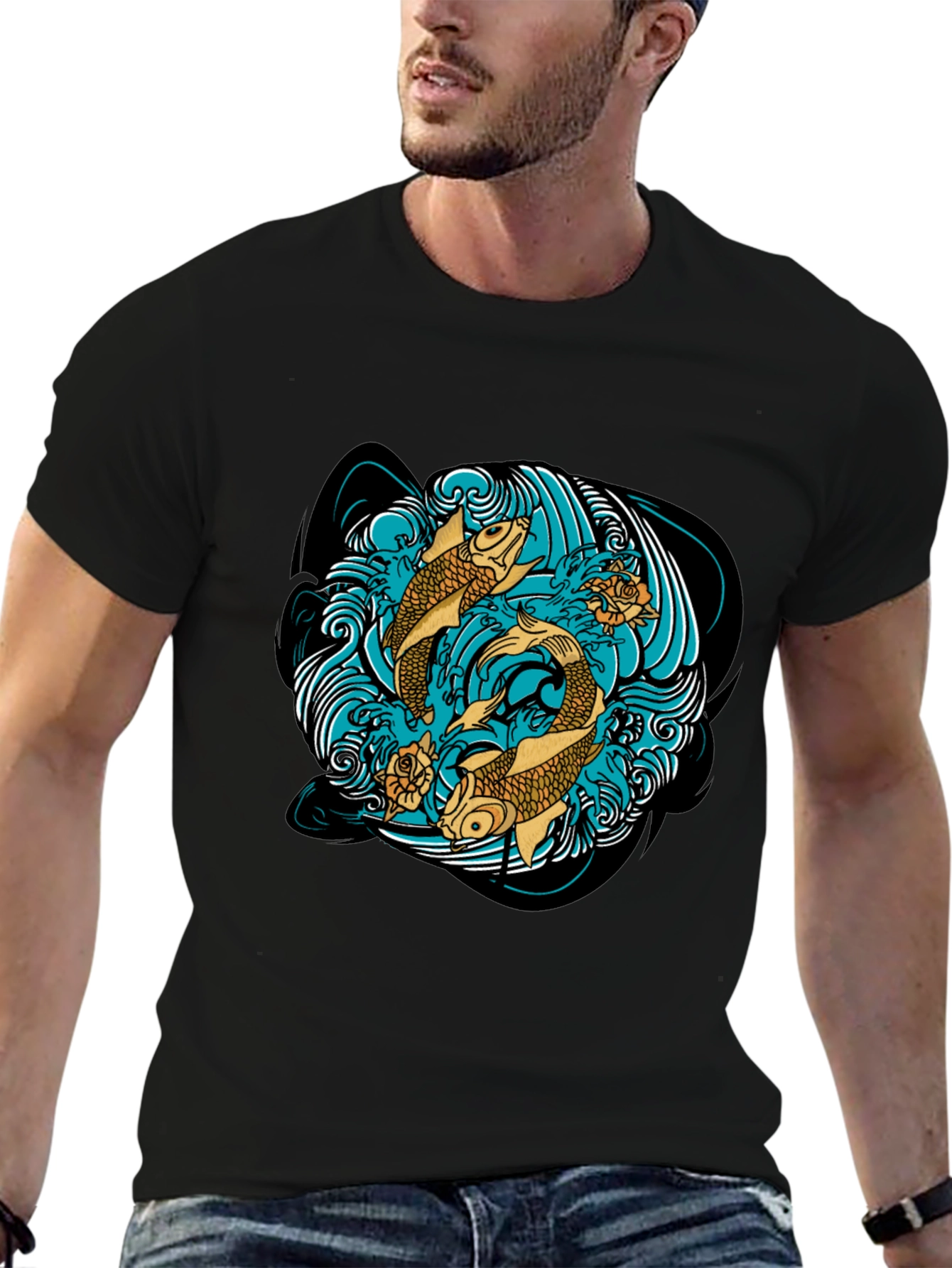 Koi Fish T-Shirt Graphic Design