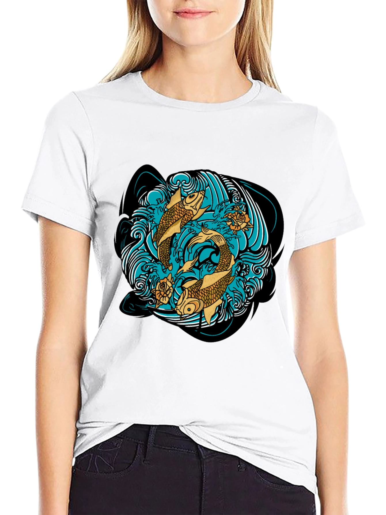 Koi Fish T-Shirt Graphic Design