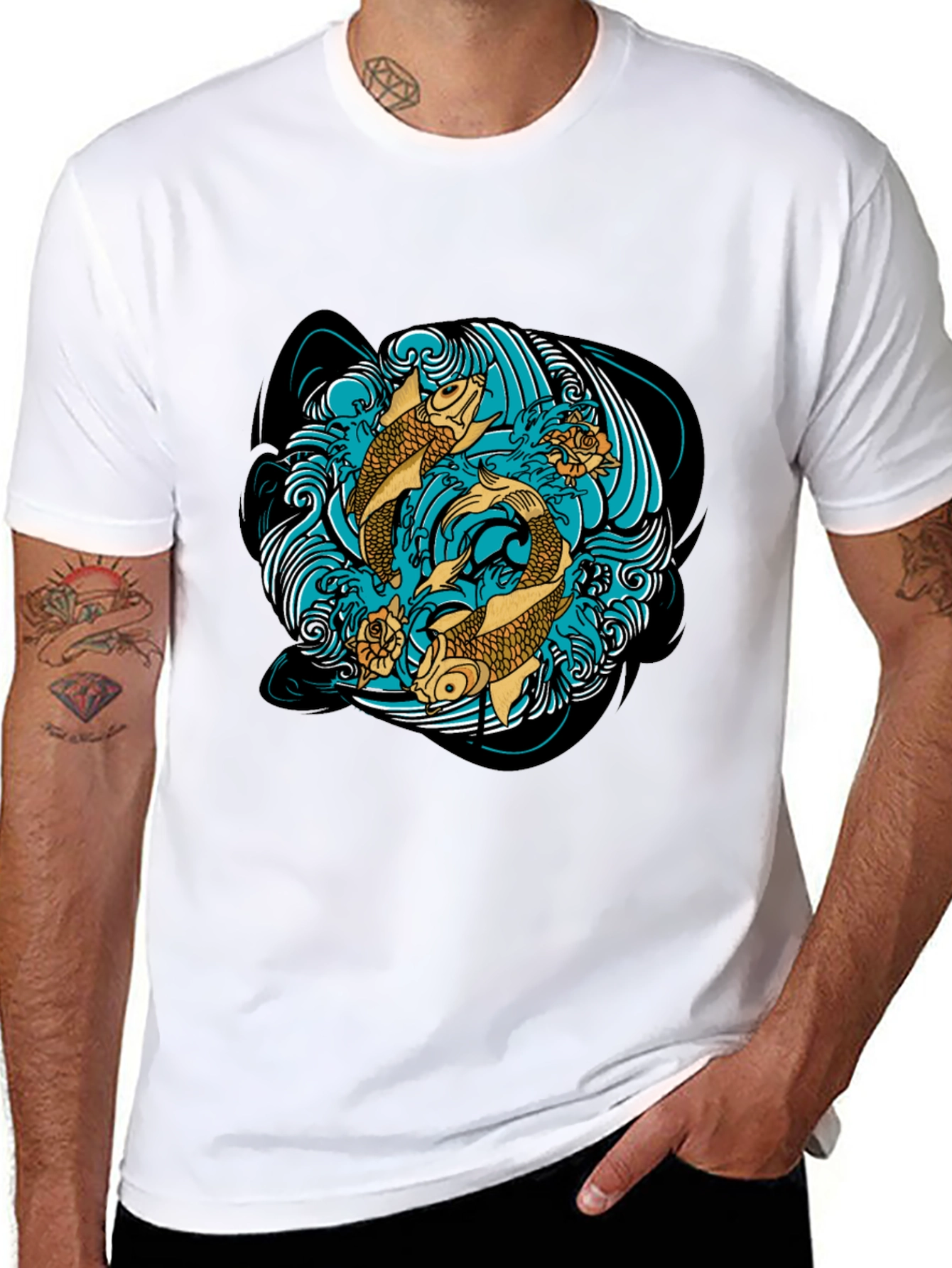 Koi Fish T-Shirt Graphic Design