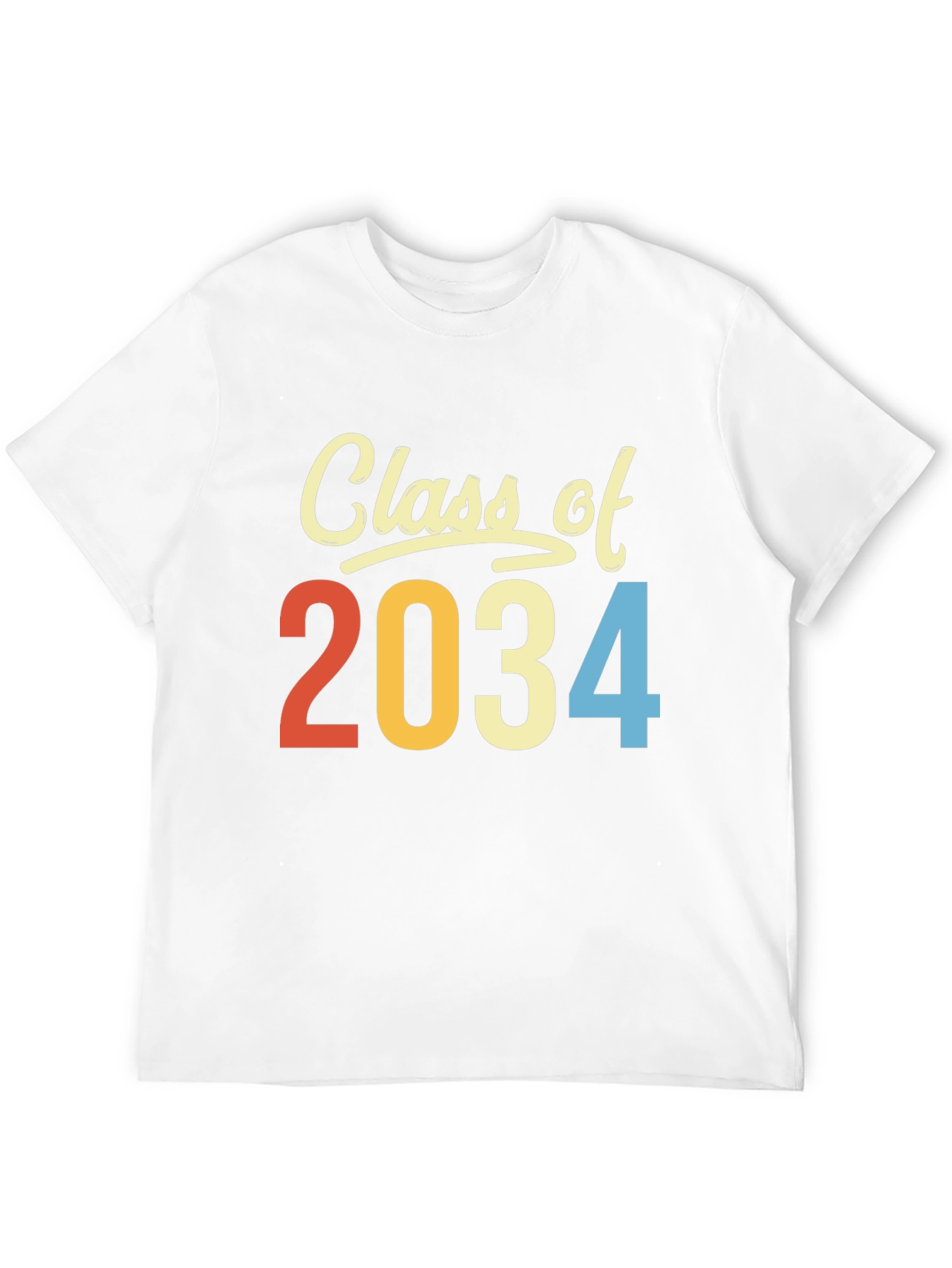 Class of 2034 T-Shirt Retro Style Graduation Tee