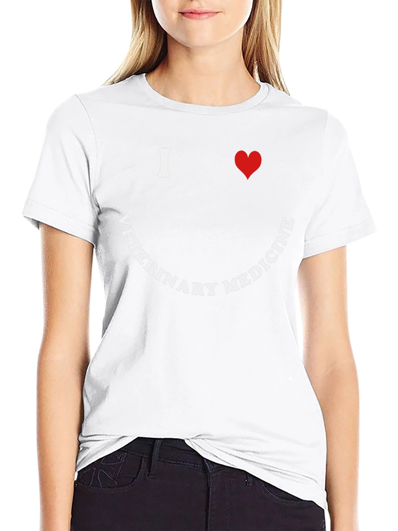 I Love Veterinary Medicine Graphic T-Shirt