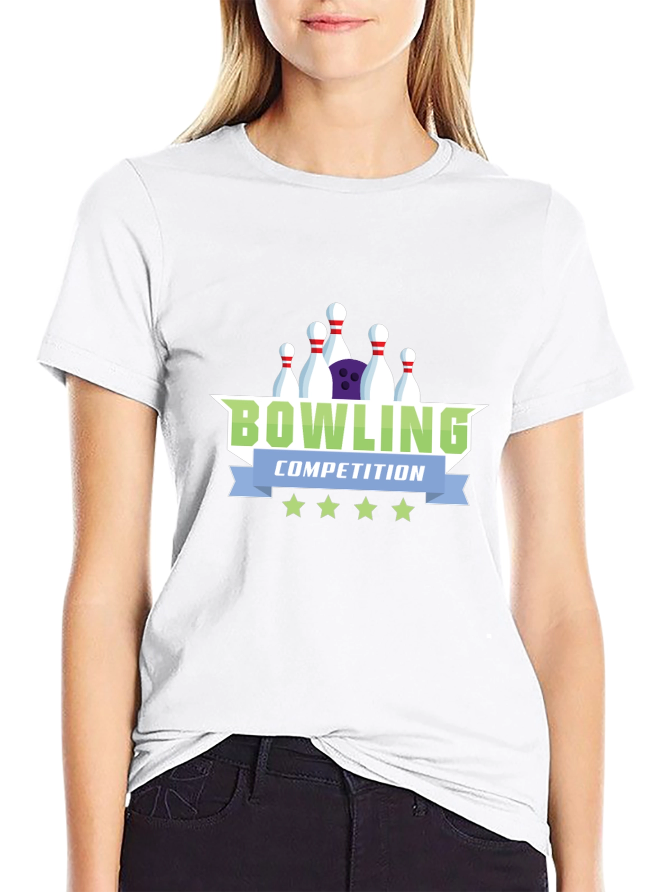 Bowling Competition Graphic Tee - Cool Sport Shirt