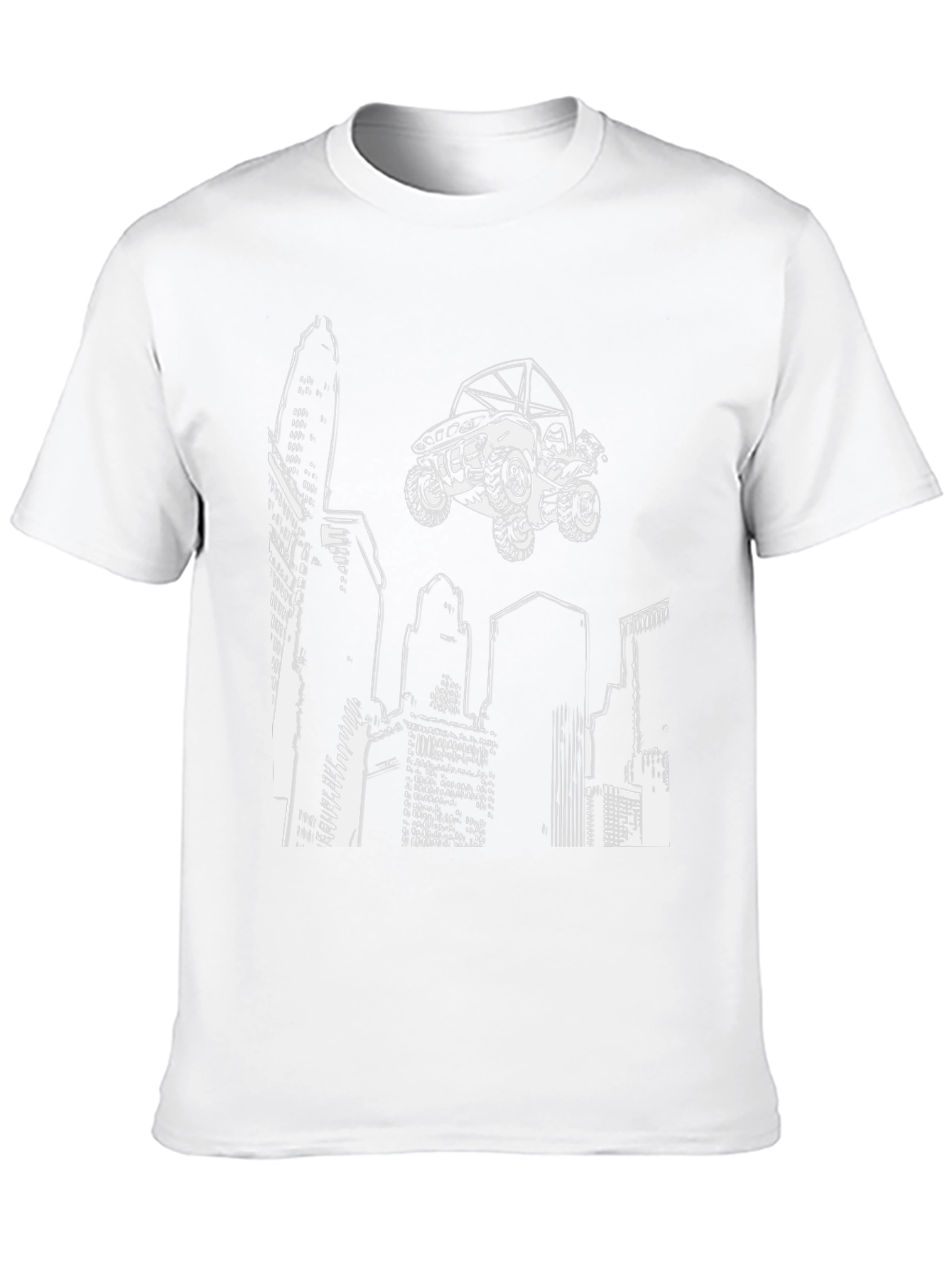 Urban Ride T-Shirt - Cityscape ATV Graphic Tee