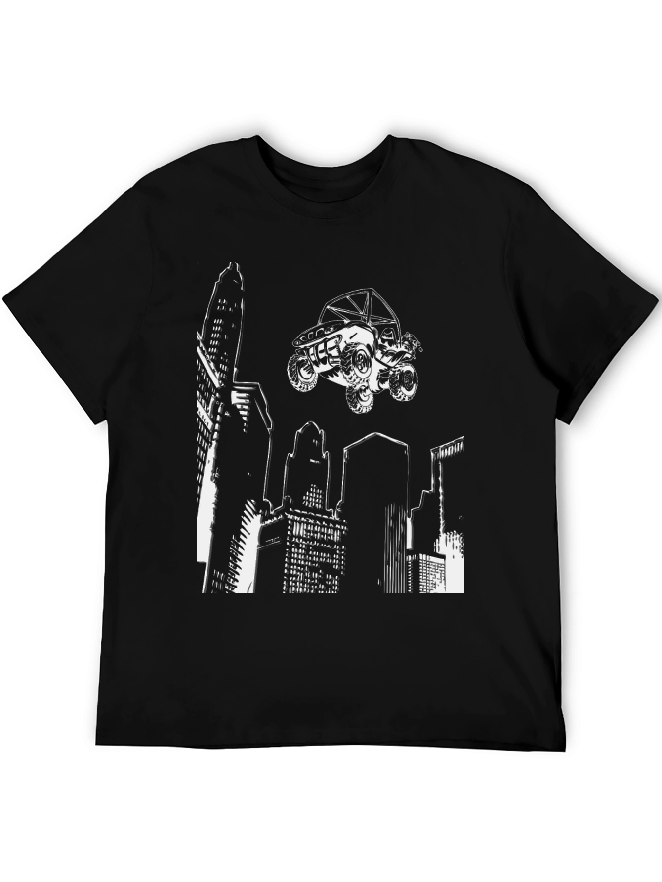 Urban Ride T-Shirt - Cityscape ATV Graphic Tee