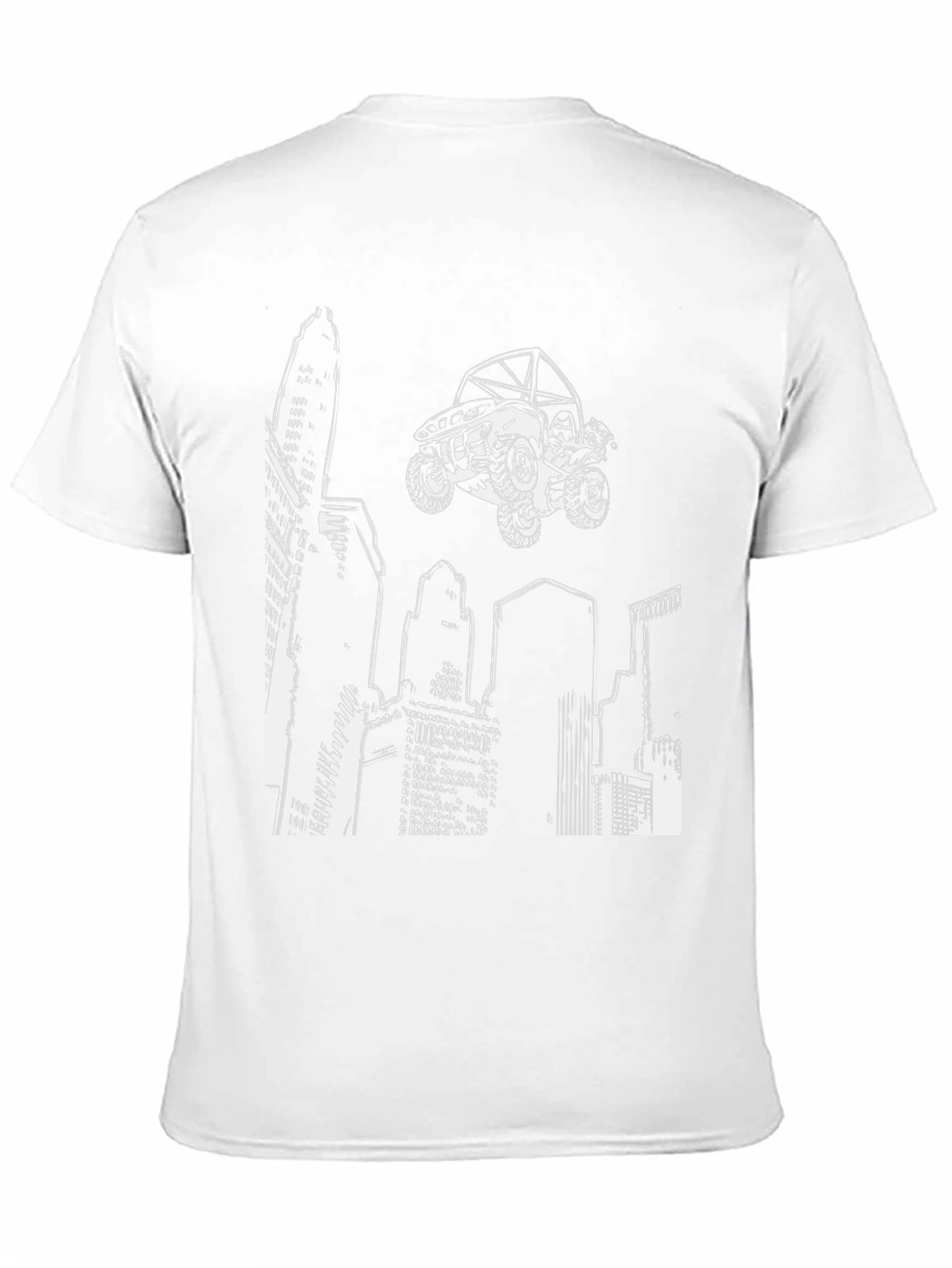 Urban Ride T-Shirt - Cityscape ATV Graphic Tee