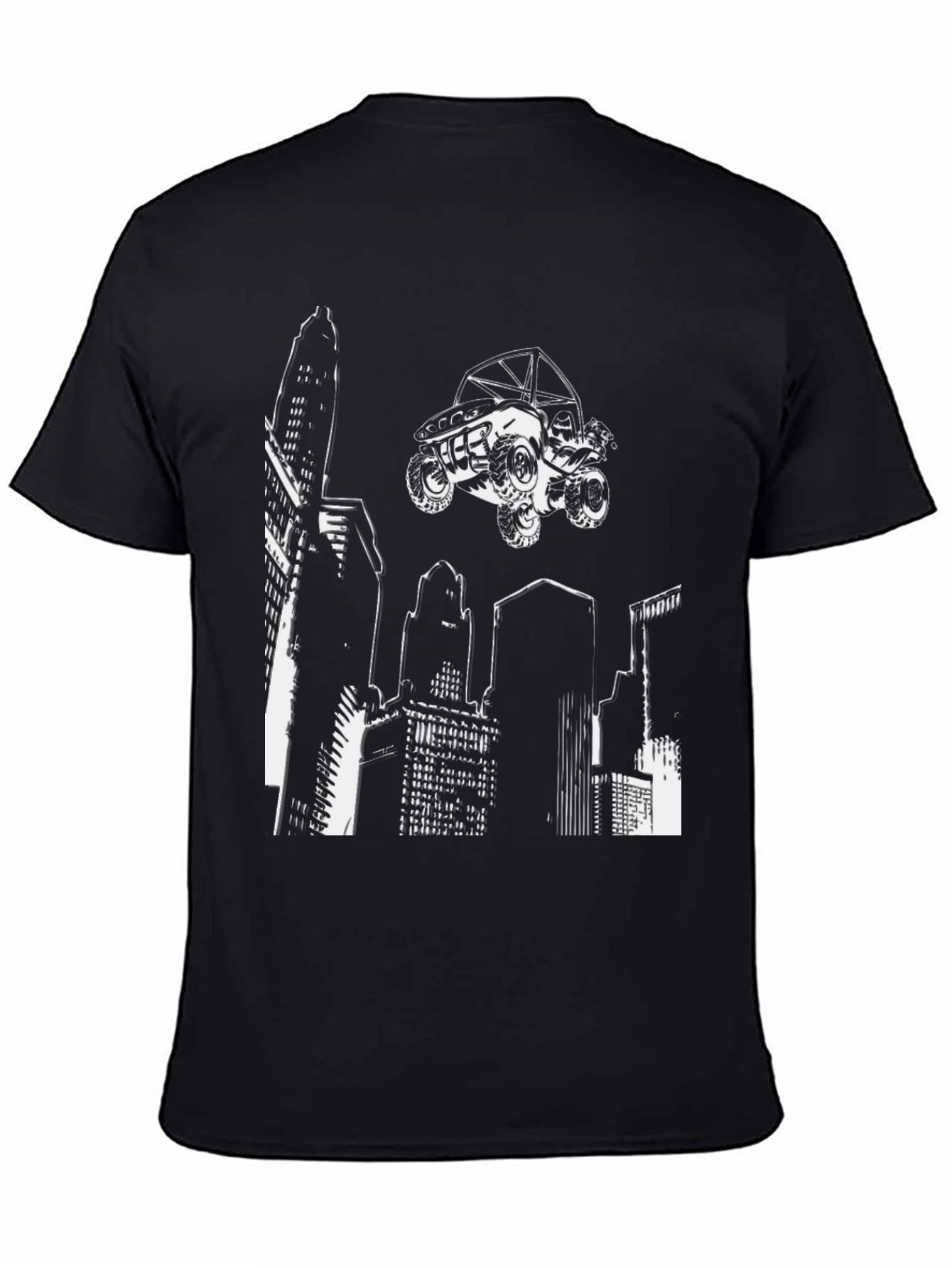 Urban Ride T-Shirt - Cityscape ATV Graphic Tee