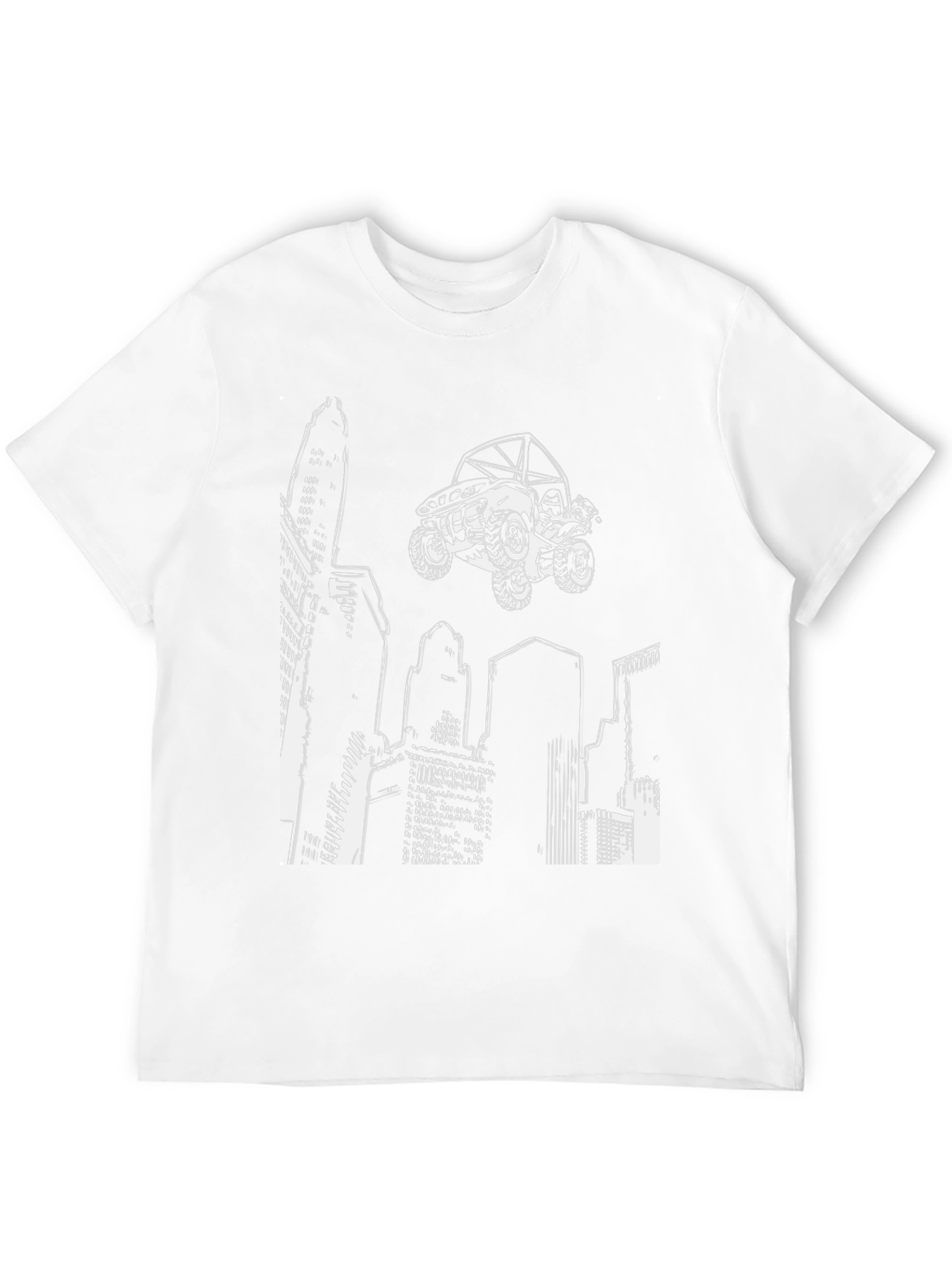 Urban Ride T-Shirt - Cityscape ATV Graphic Tee