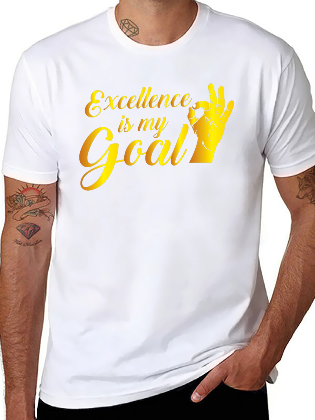 Excellence is My Goal Black T-Shirt