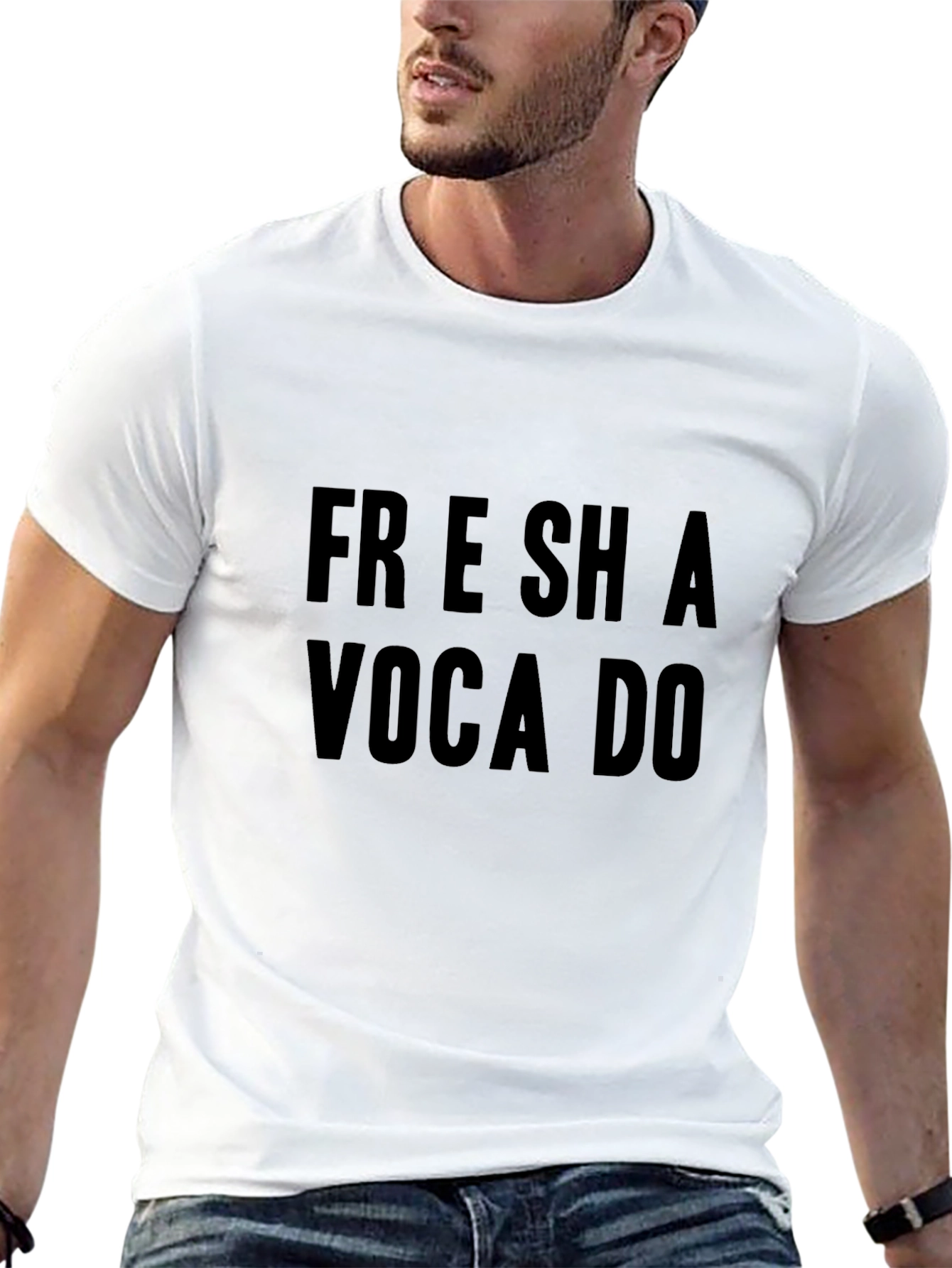 Fresh Avocado Graphic Tee - Unisex Black T-Shirt