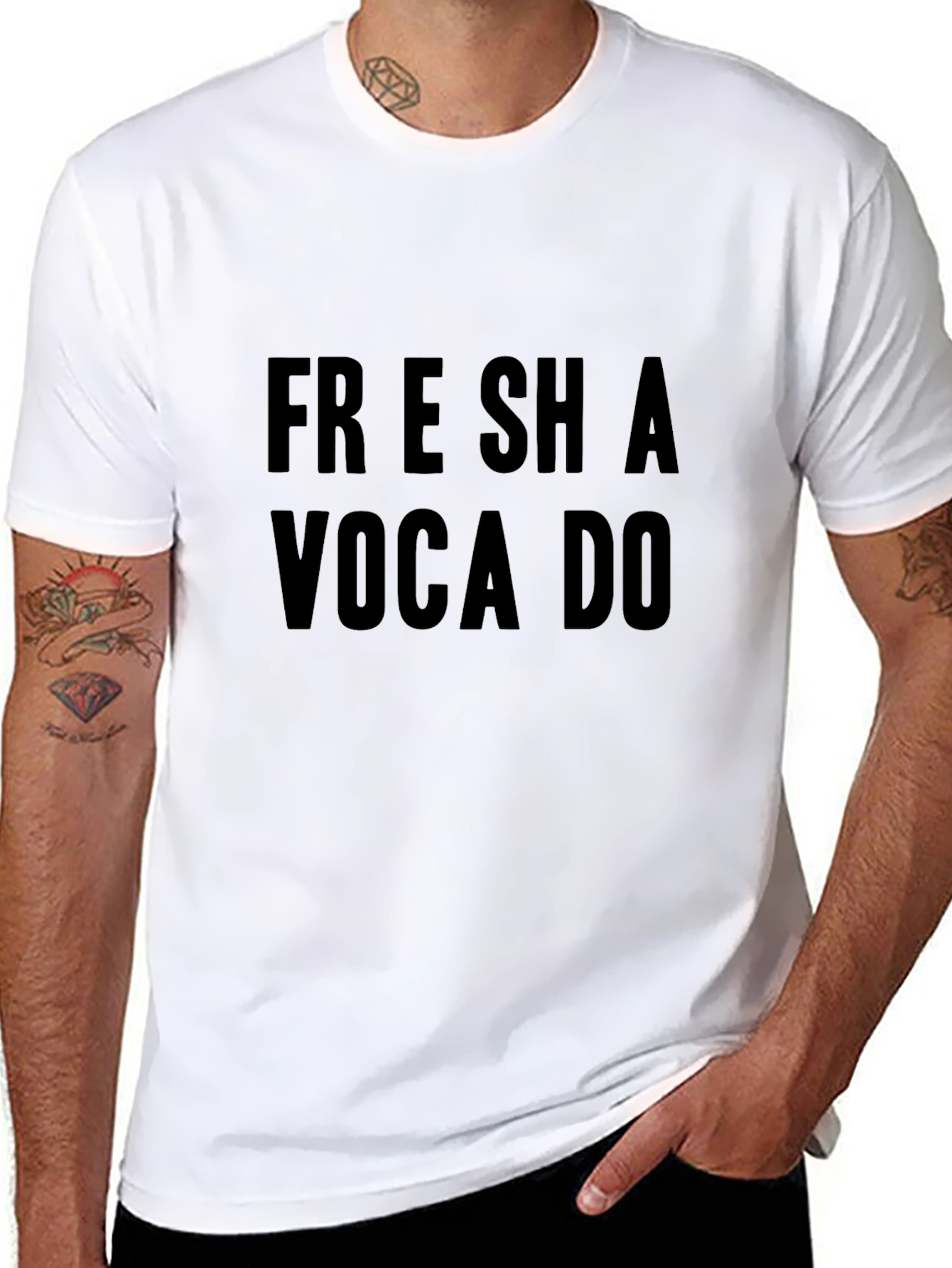 Fresh Avocado Graphic Tee - Unisex Black T-Shirt