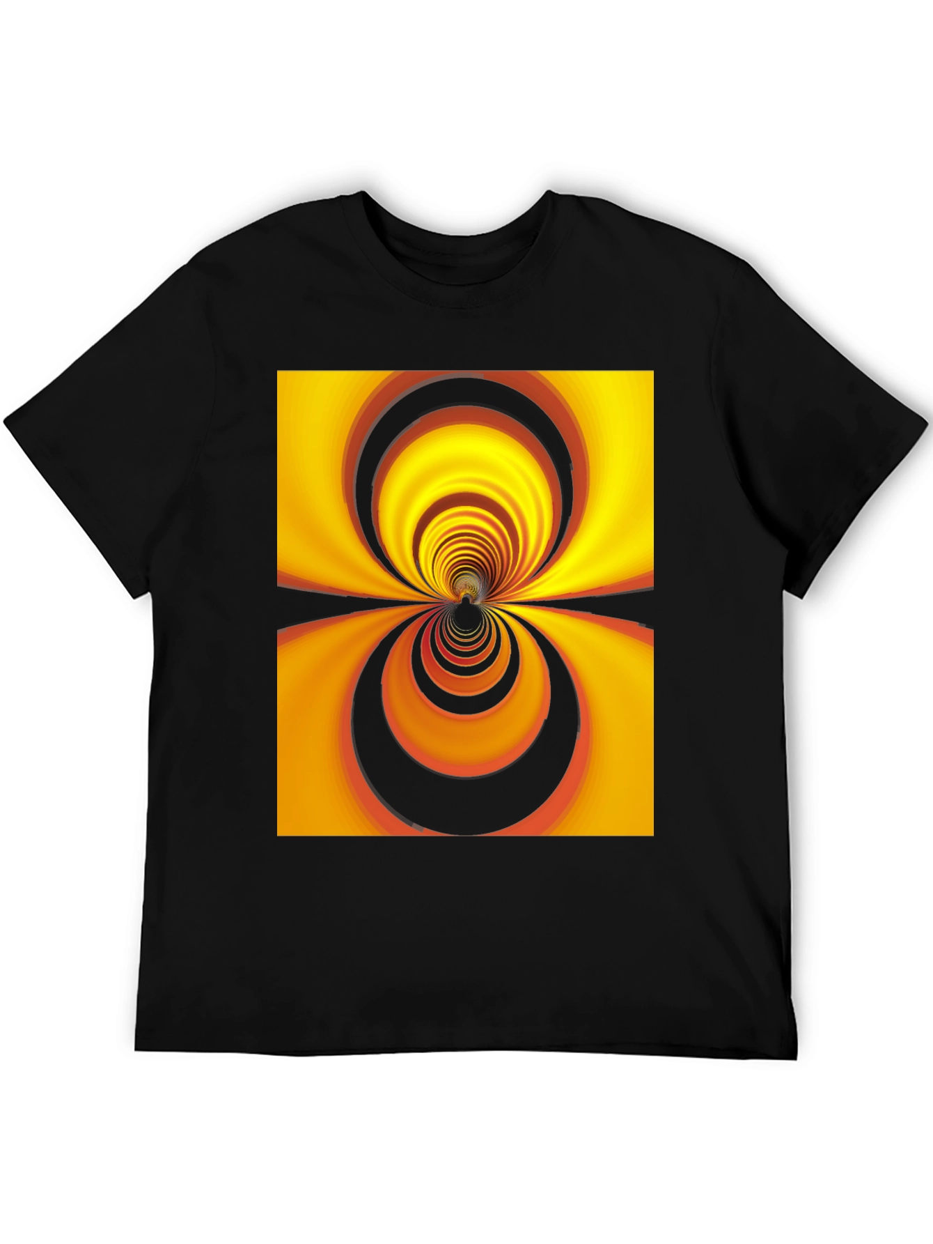Optical Illusion Black T-Shirt