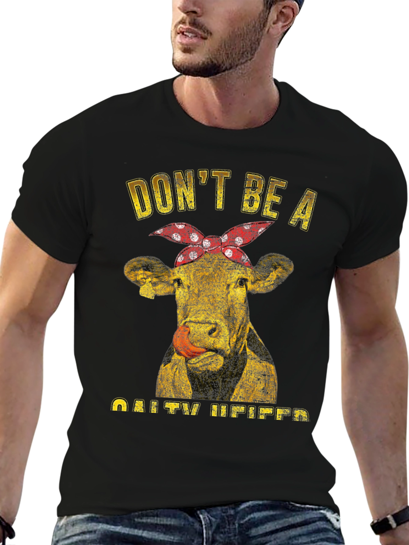 Salty Heifer T-Shirt - Funny Cow Graphic Tee