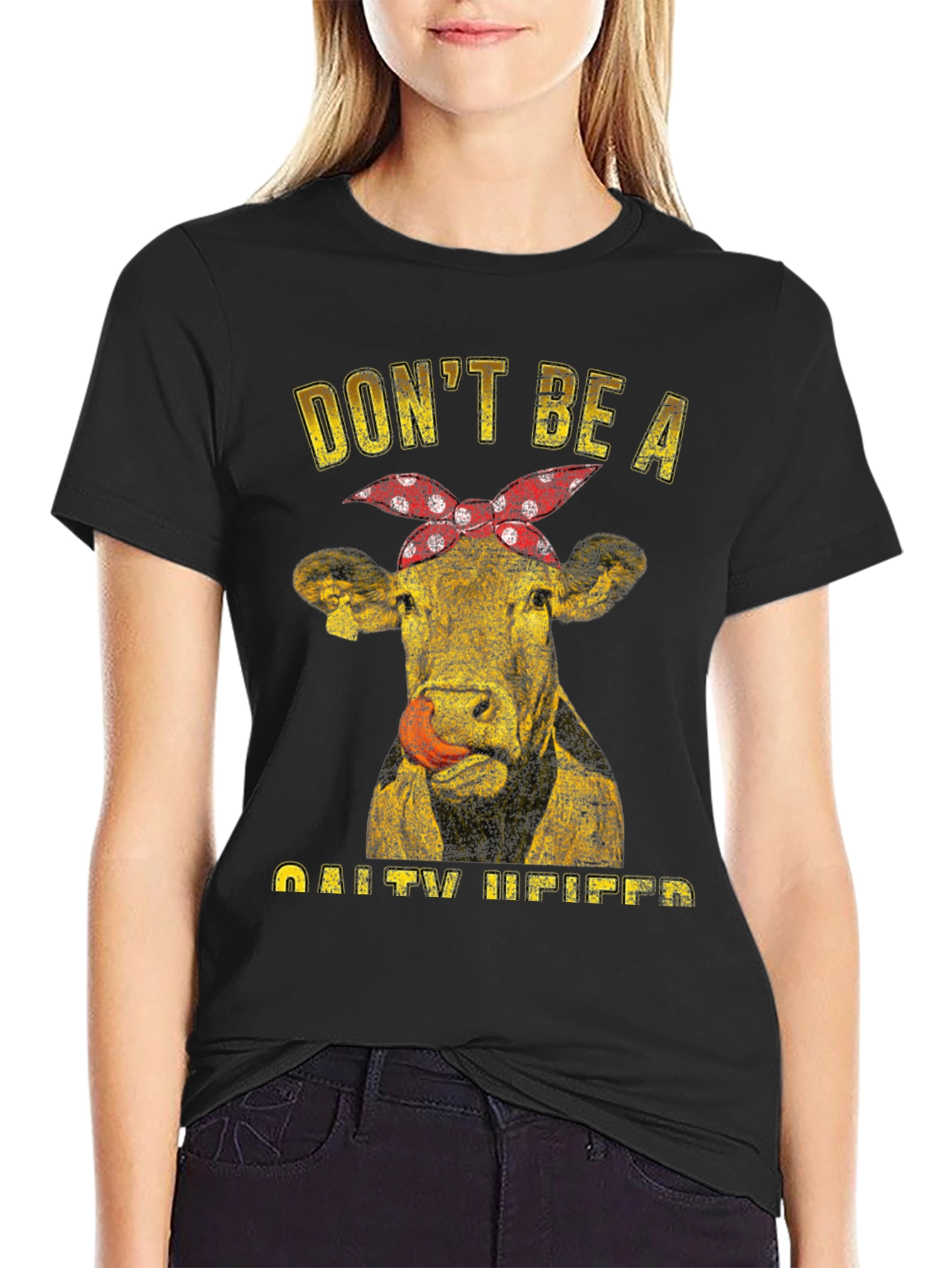 Salty Heifer T-Shirt - Funny Cow Graphic Tee