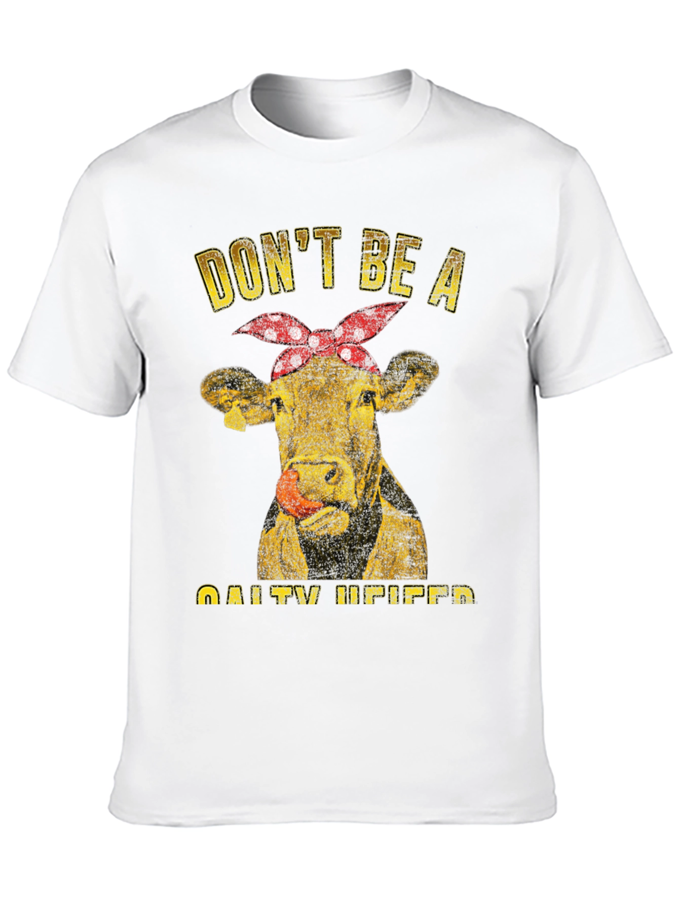 Salty Heifer T-Shirt - Funny Cow Graphic Tee