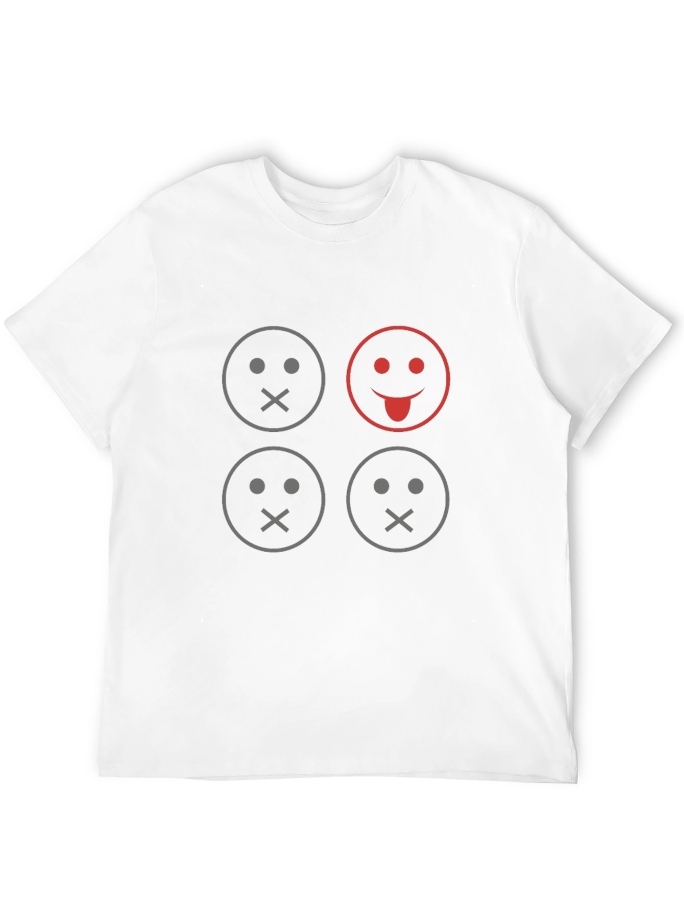Black Graphic Tee - Emoji Expression