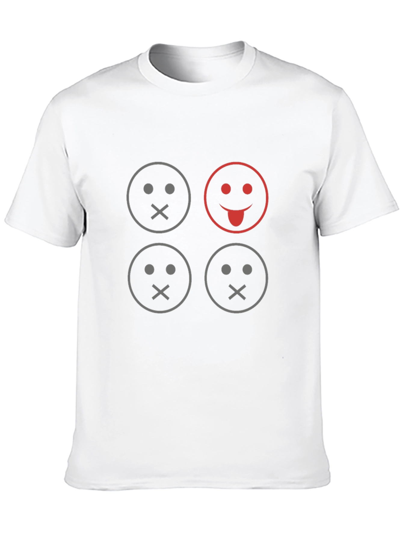 Black Graphic Tee - Emoji Expression