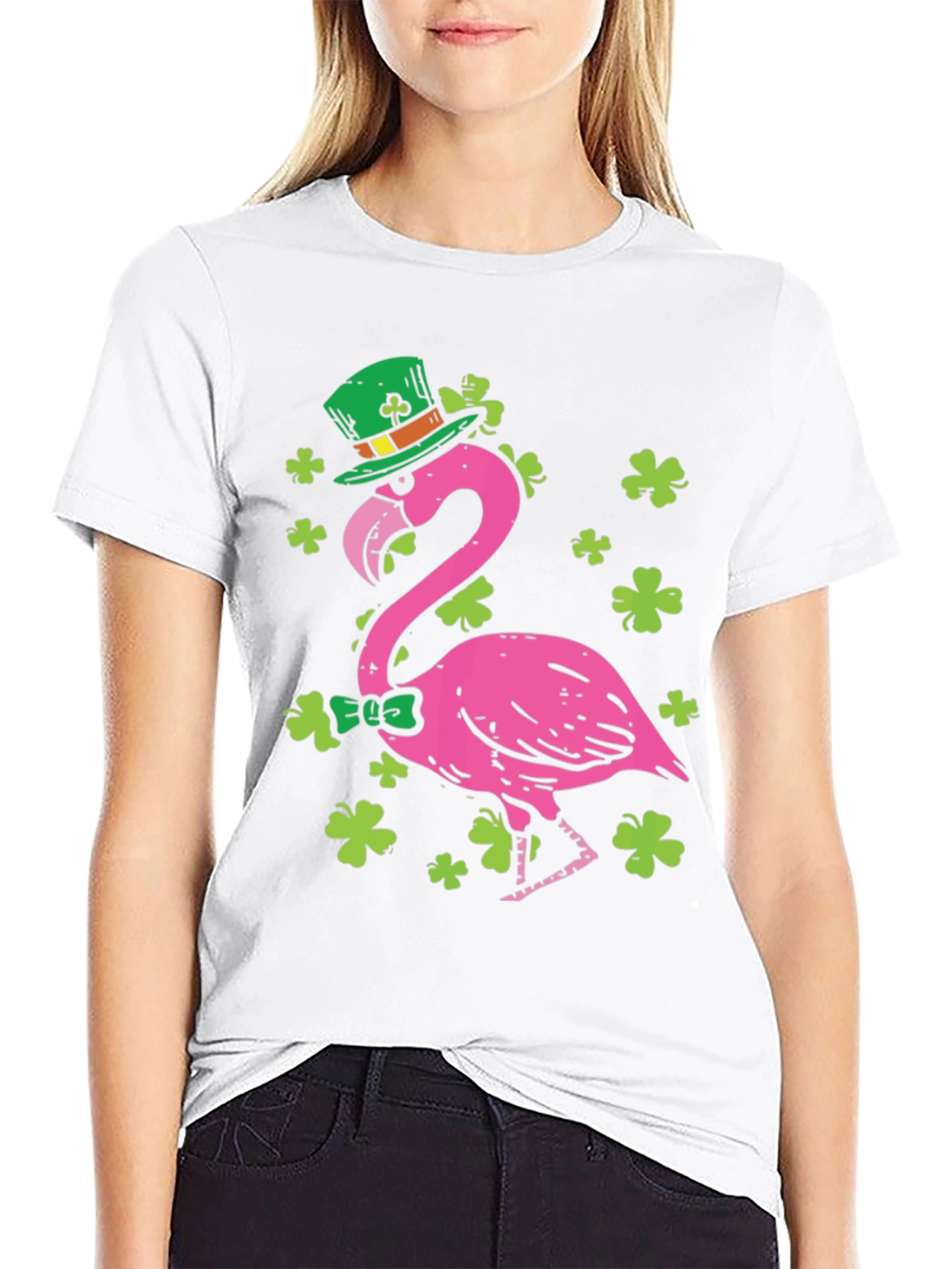 St. Patricks Day Flamingo T-Shirt