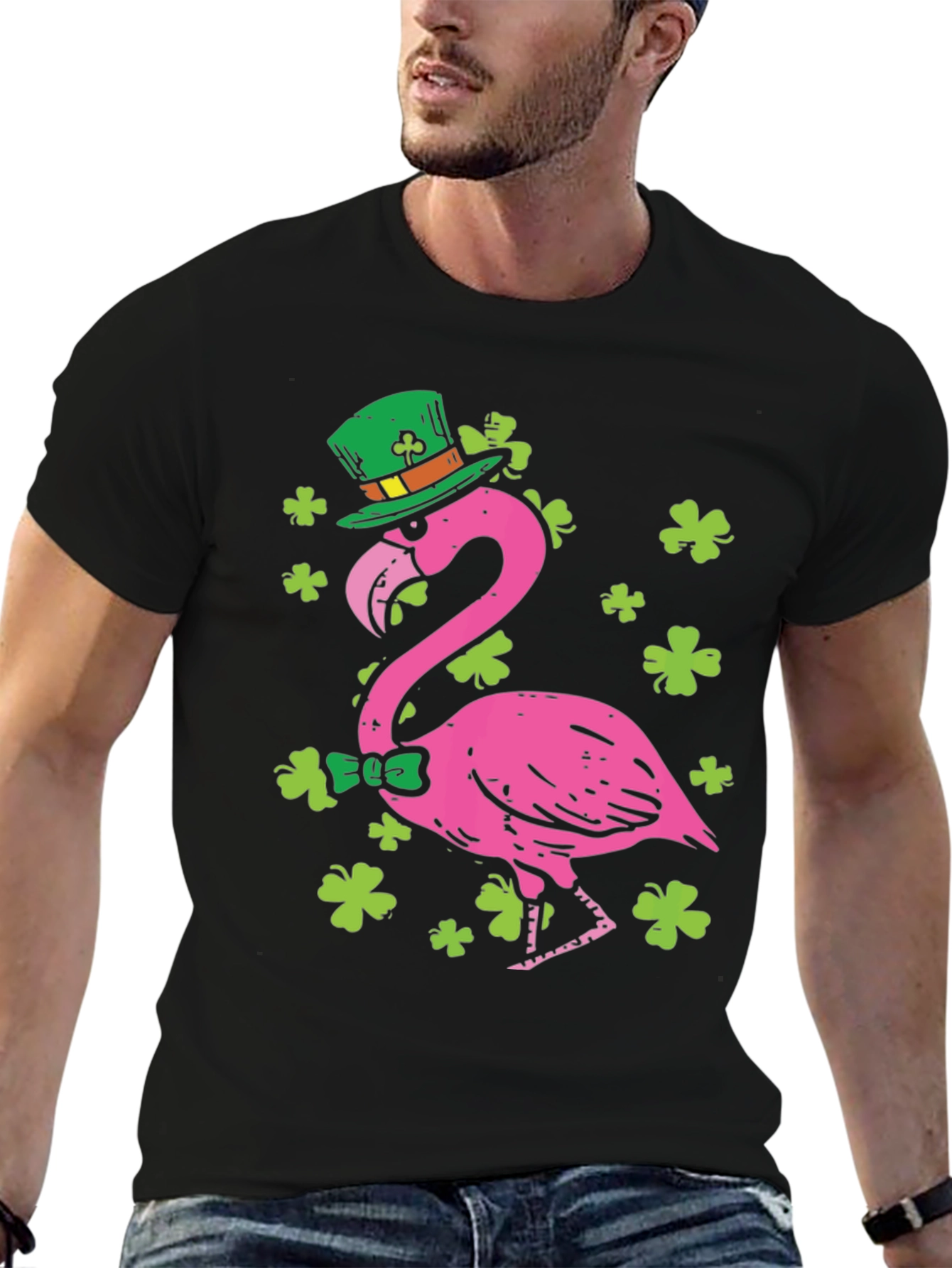 St. Patricks Day Flamingo T-Shirt