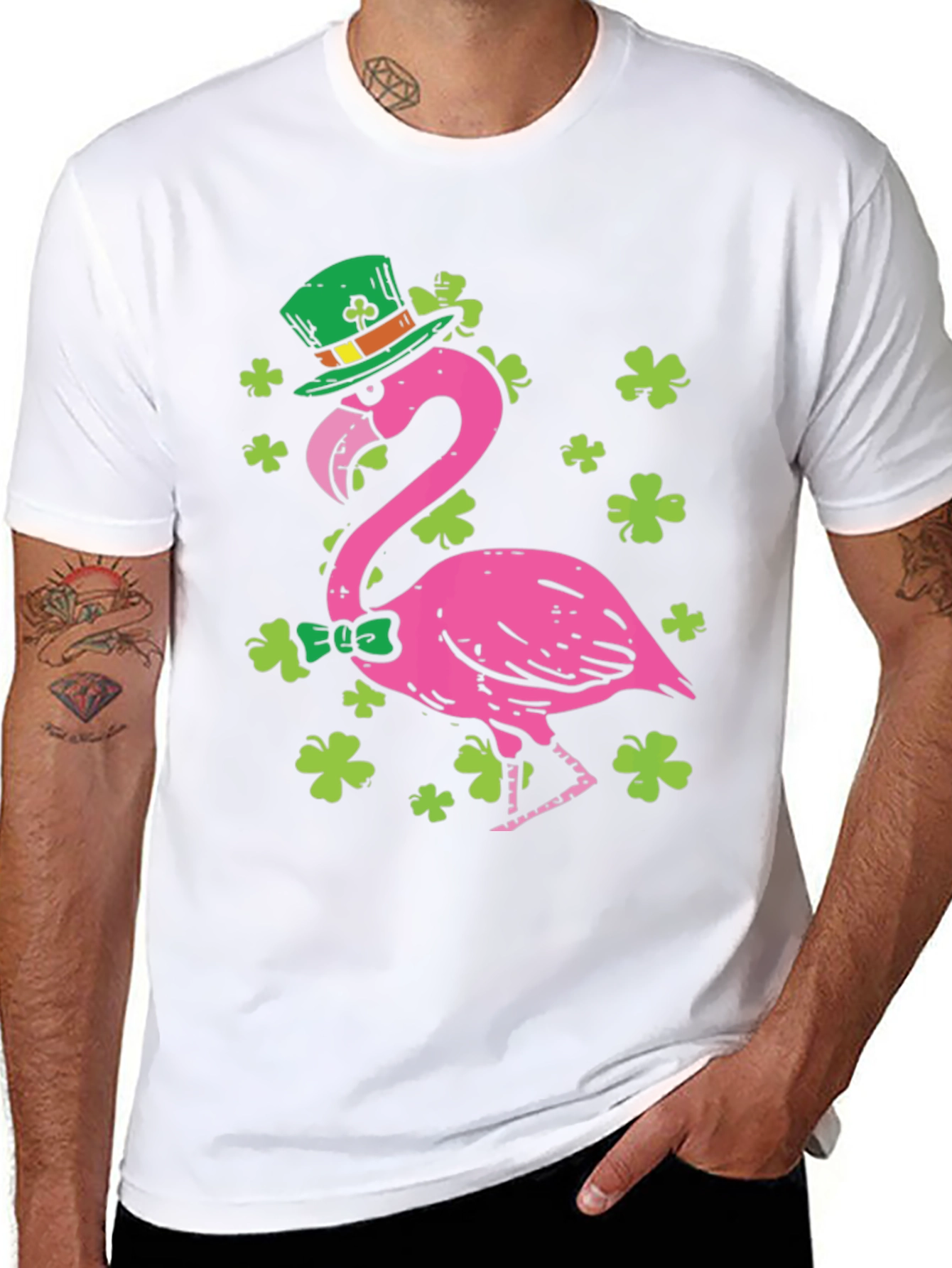 St. Patricks Day Flamingo T-Shirt