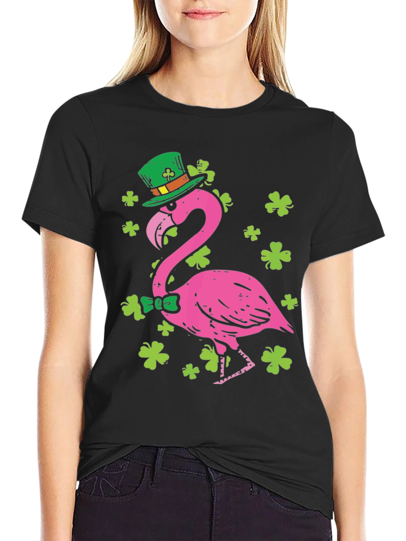 St. Patricks Day Flamingo T-Shirt