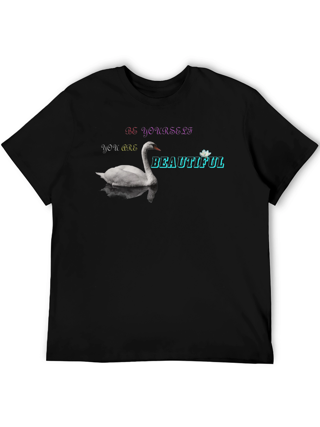 Be Yourself Swan Graphic T-Shirt