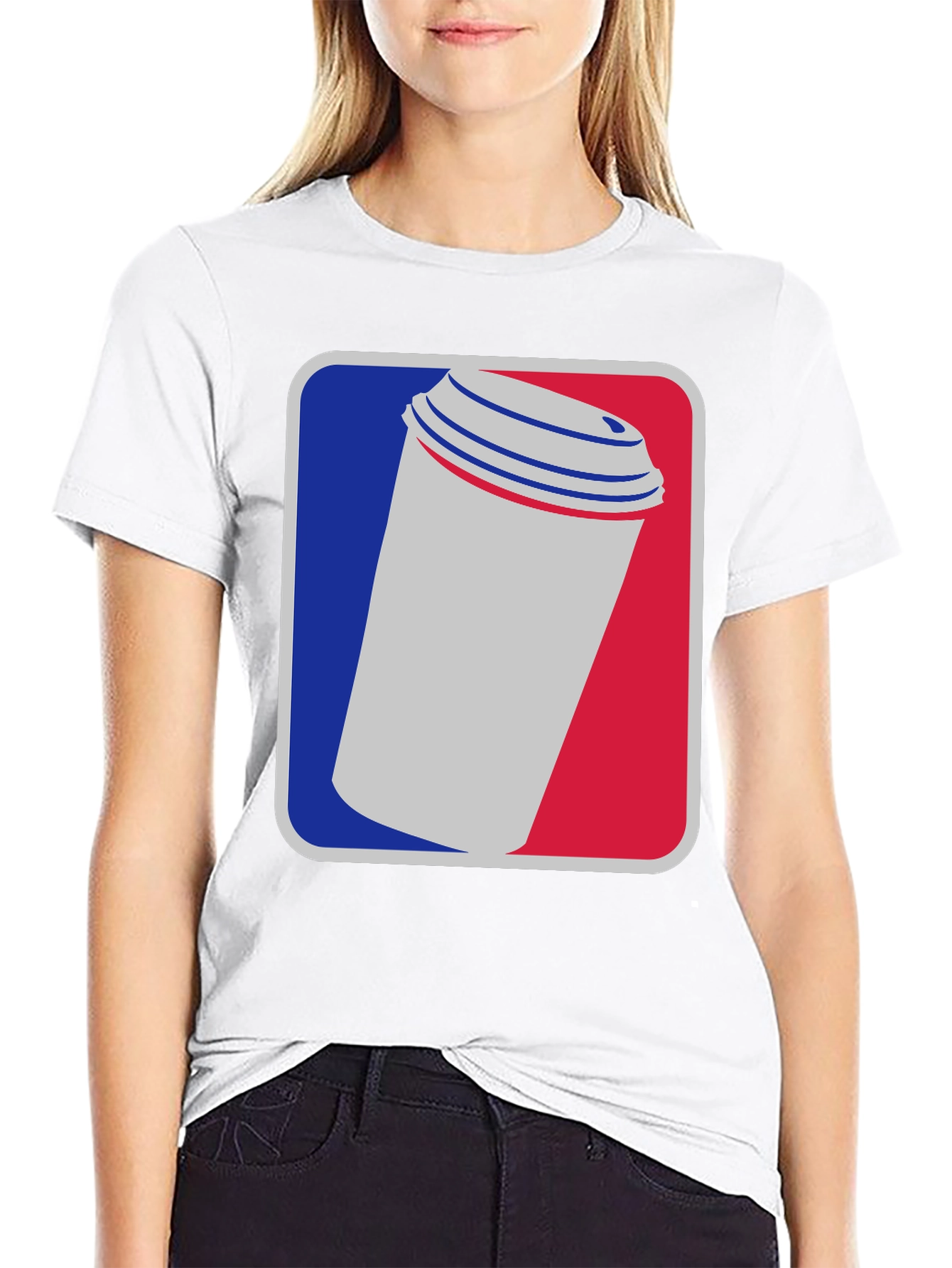 Coffee Cup Graphic Tee - Black Cotton T-Shirt