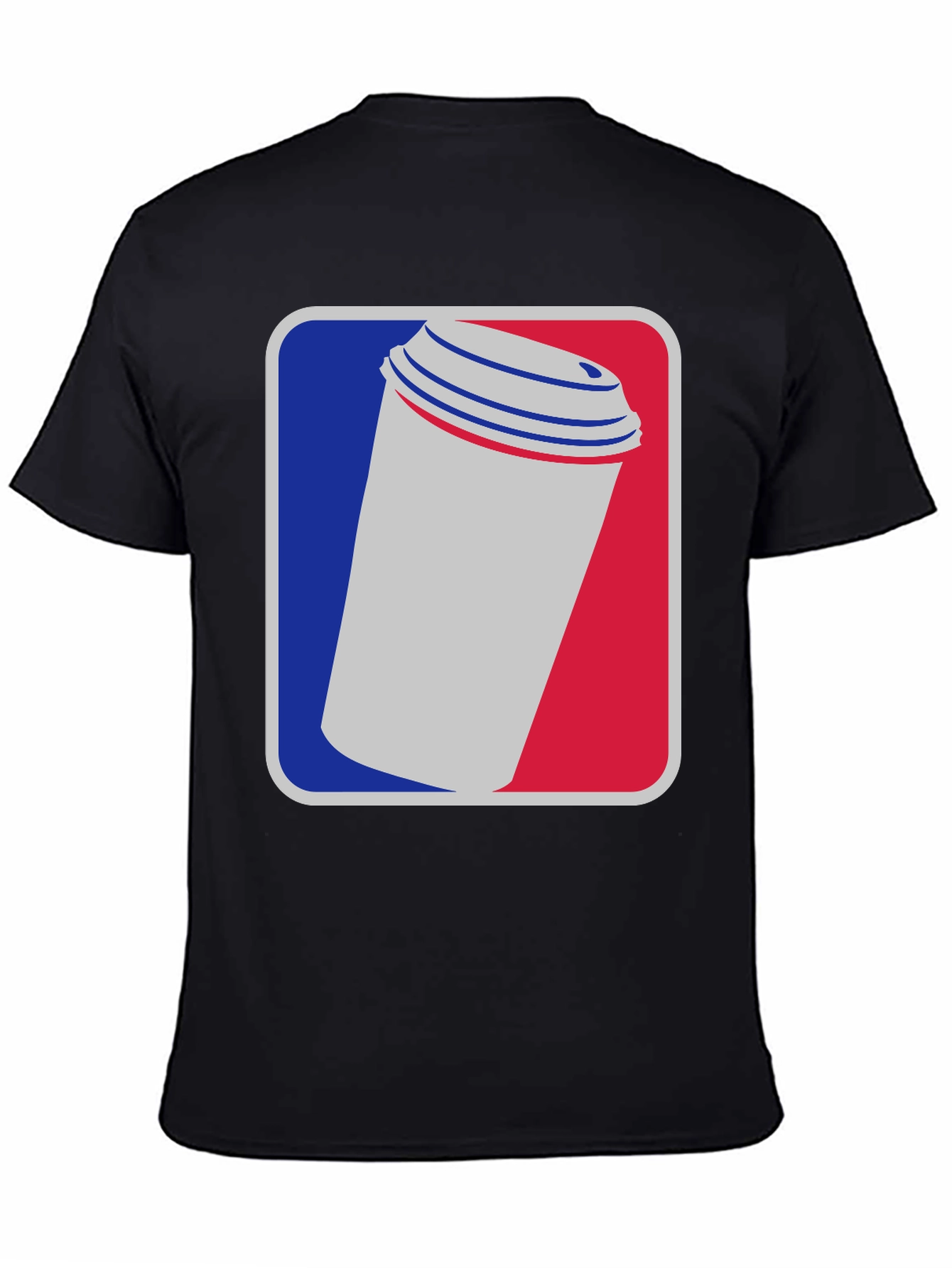 Coffee Cup Graphic Tee - Black Cotton T-Shirt