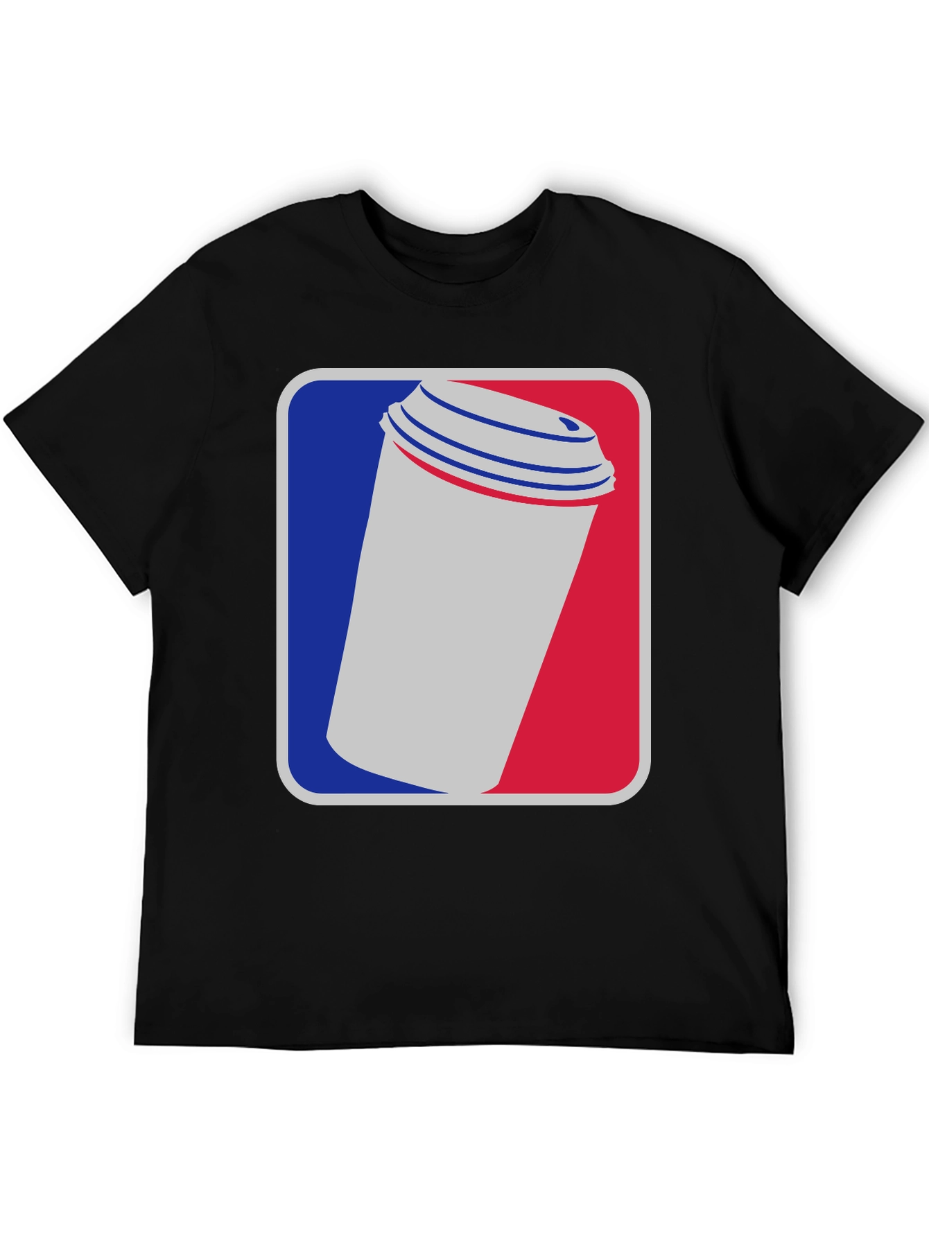 Coffee Cup Graphic Tee - Black Cotton T-Shirt