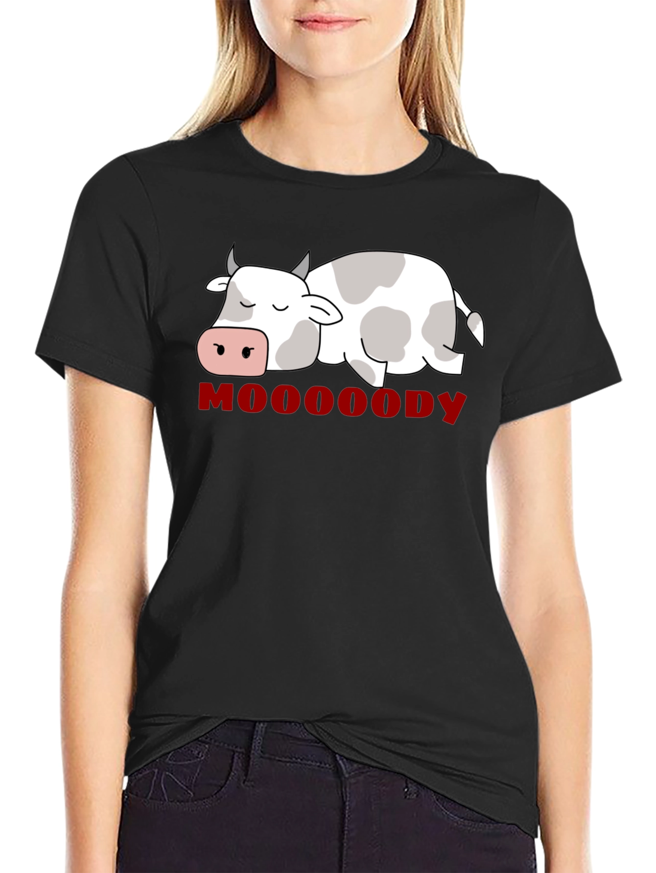 Mooody Cow Graphic T-Shirt - Relaxed Fit