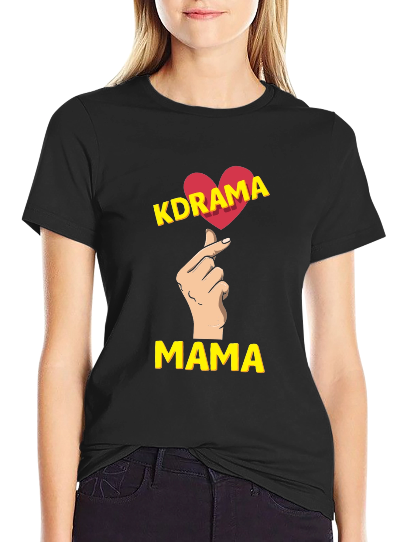 K-Drama Mama Black T-Shirt