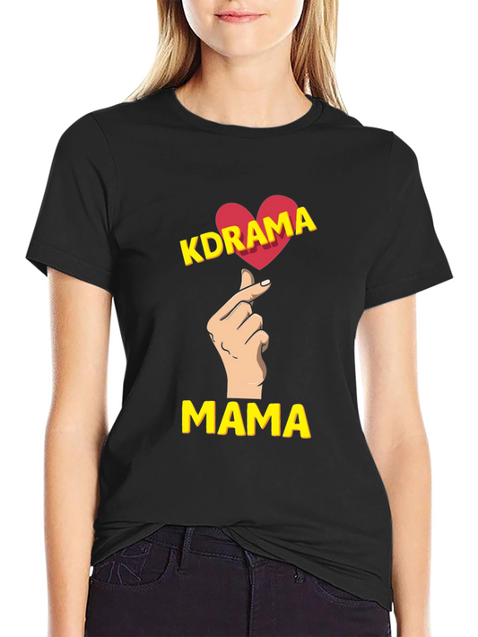 K-Drama Mama Black T-Shirt