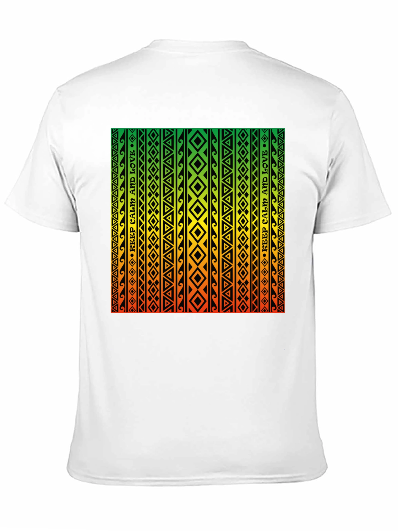 Rasta Style Graphic Tee - Keep Calm and Love