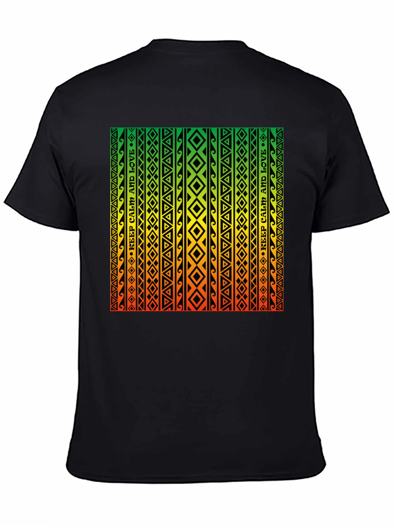 Rasta Style Graphic Tee - Keep Calm and Love