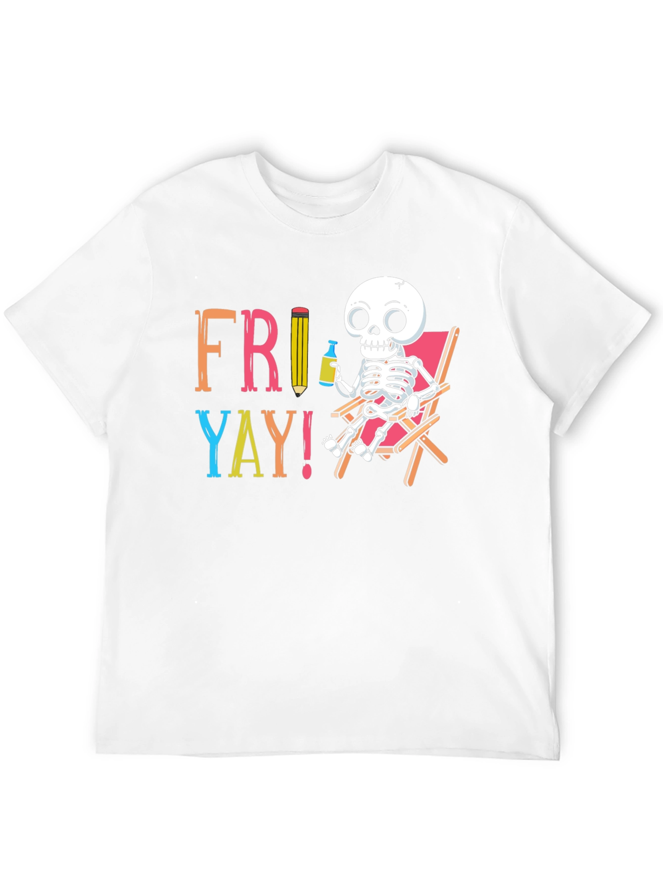 Fri-Yay Skeleton Graphic T-Shirt