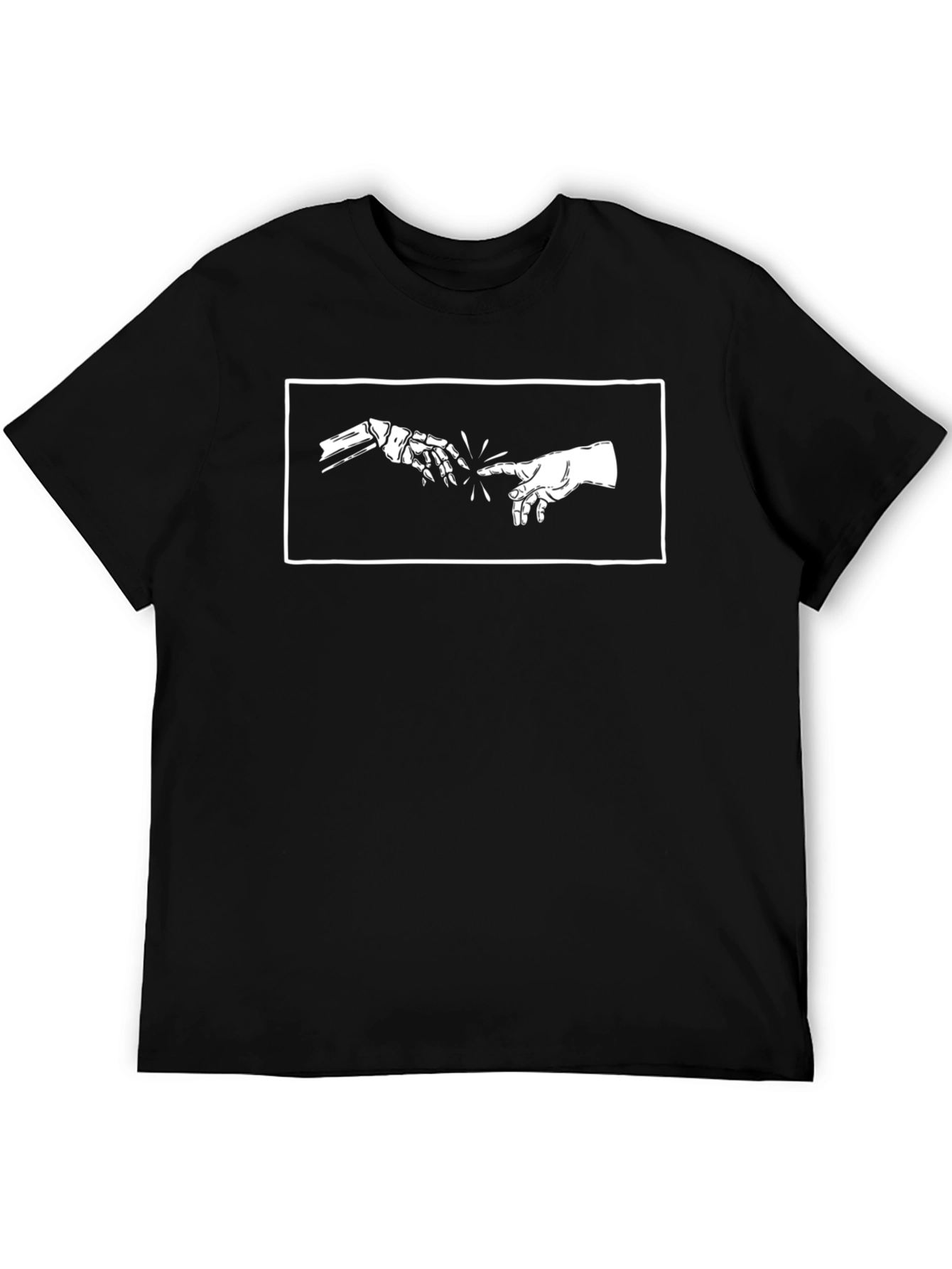 Creation of Robot T-Shirt - Black Graphic Tee