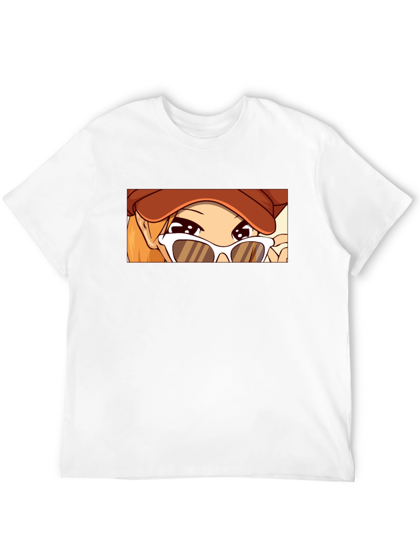 Anime Girl Graphic Tee - Stylish Black T-Shirt