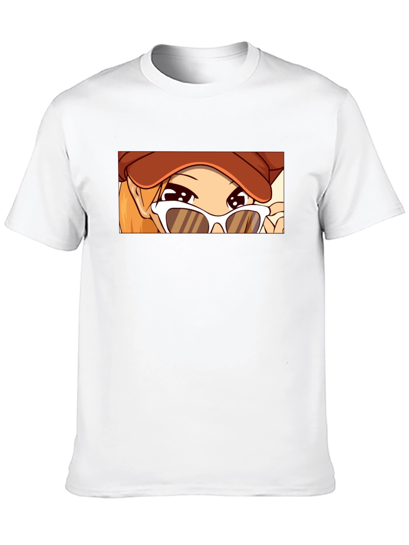 Anime Girl Graphic Tee - Stylish Black T-Shirt